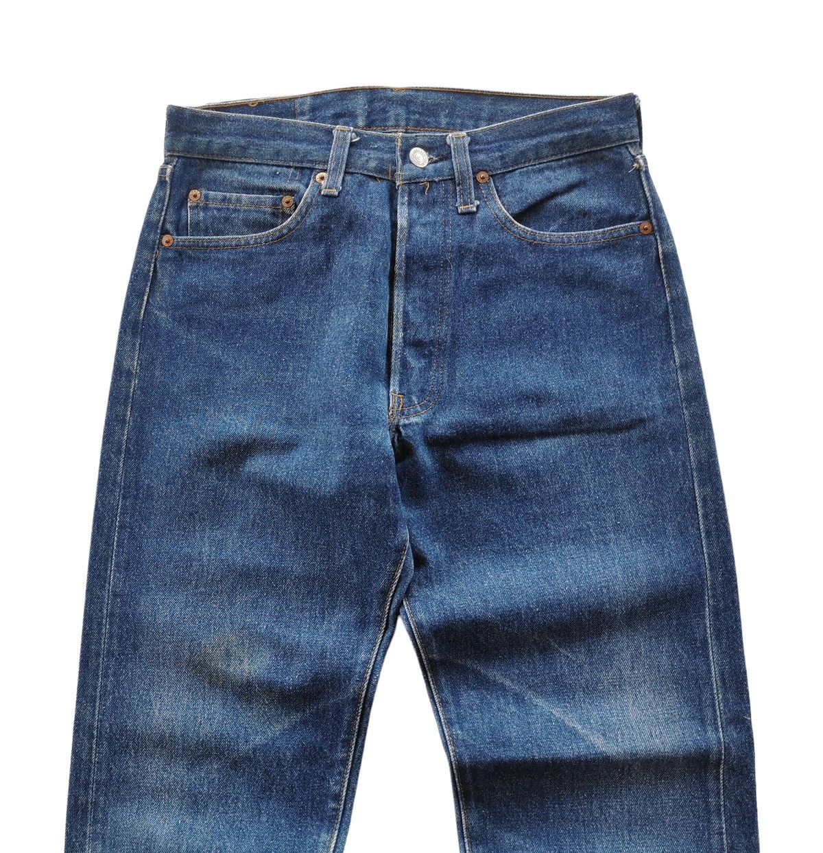 Levi's Vintage 90s Levis 501 Dark Wash Denim Jeans Rare Size US 29 - 9 Thumbnail