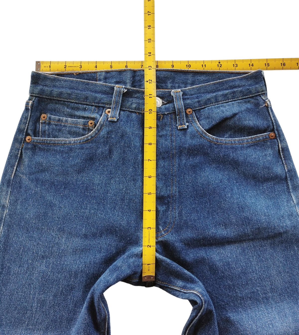 Levi's Vintage 90s Levis 501 Dark Wash Denim Jeans Rare Size US 29 - 14 Thumbnail