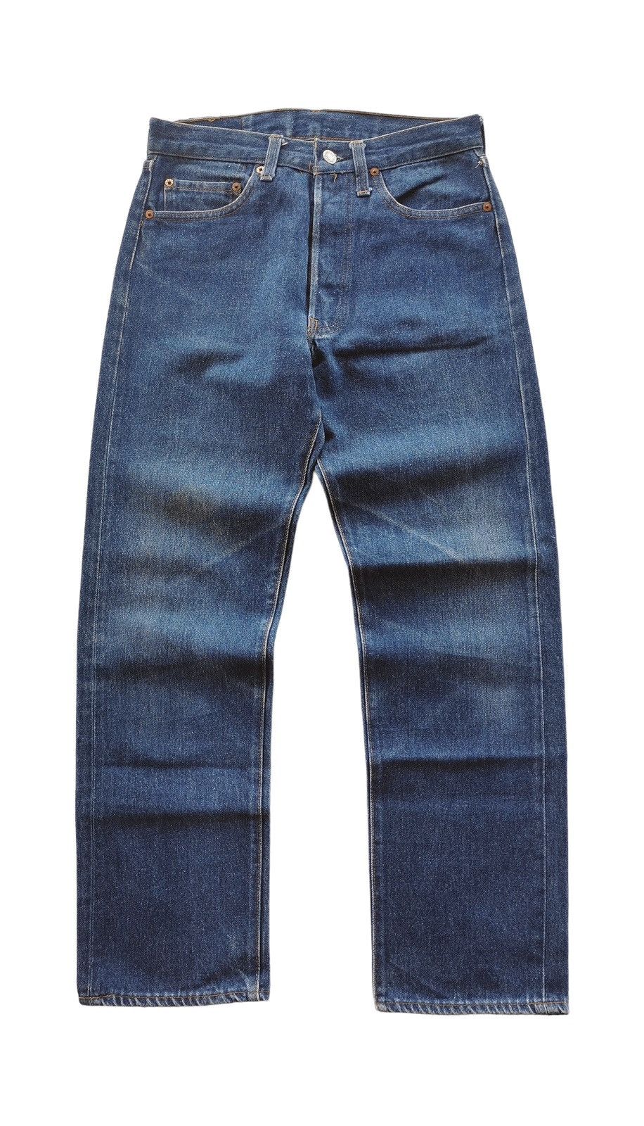 Levi's Vintage 90s Levis 501 Dark Wash Denim Jeans Rare Size US 29 - 8 Thumbnail