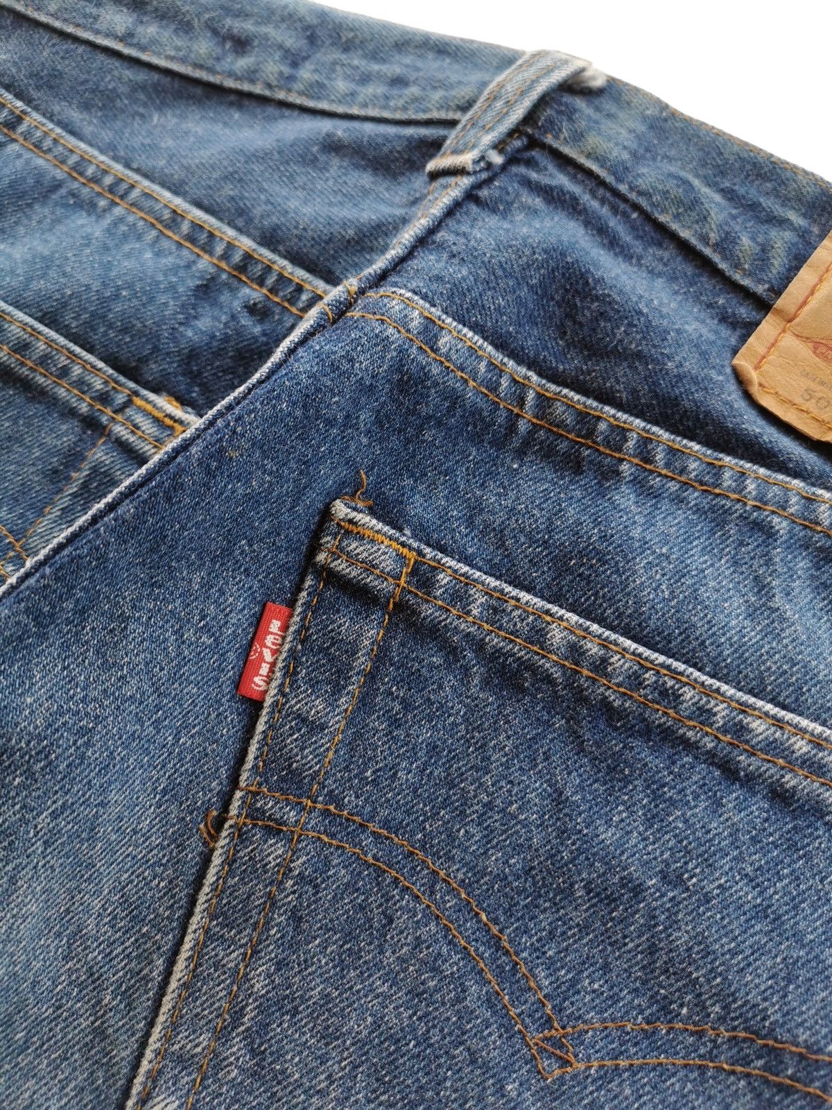 Levi's Vintage 90s Levis 501 Dark Wash Denim Jeans Rare Size US 29 - 10 Thumbnail