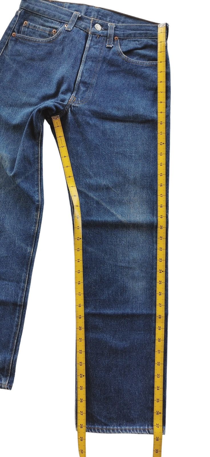Levi's Vintage 90s Levis 501 Dark Wash Denim Jeans Rare Size US 29 - 15 Thumbnail