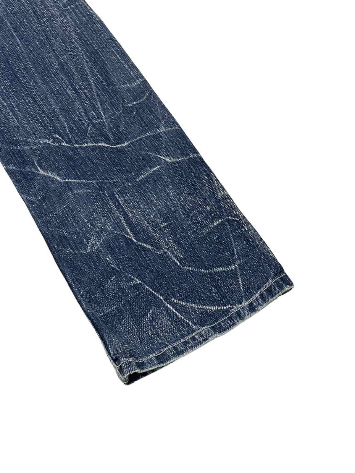 Japanese Brand Flare Jeans Nylaus Distress Denim Low Rise Boot Cut 2🟦9 Size US 30 / EU 46 - 15 Thumbnail
