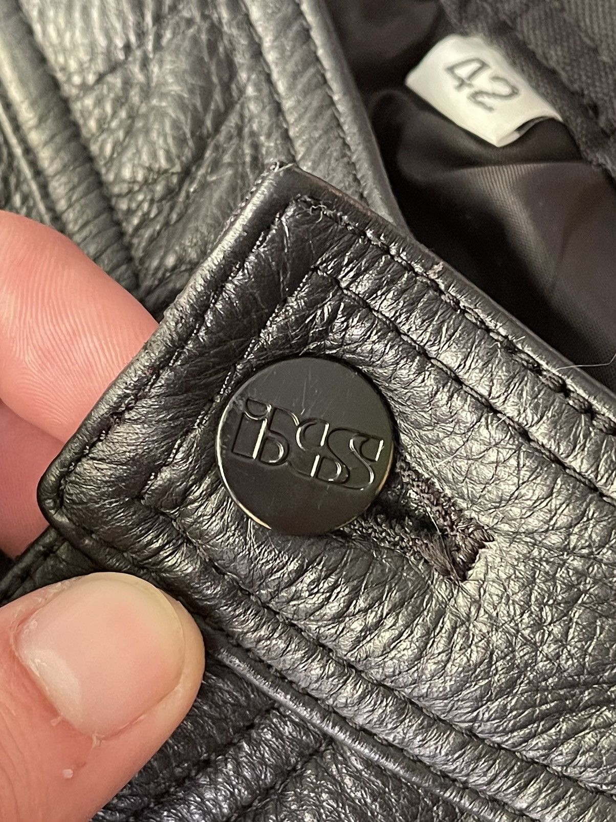 Vintage IXS avant garde Y2K vintage Travis Scott style leather pants Size US 30 / EU 46 - 6 Thumbnail