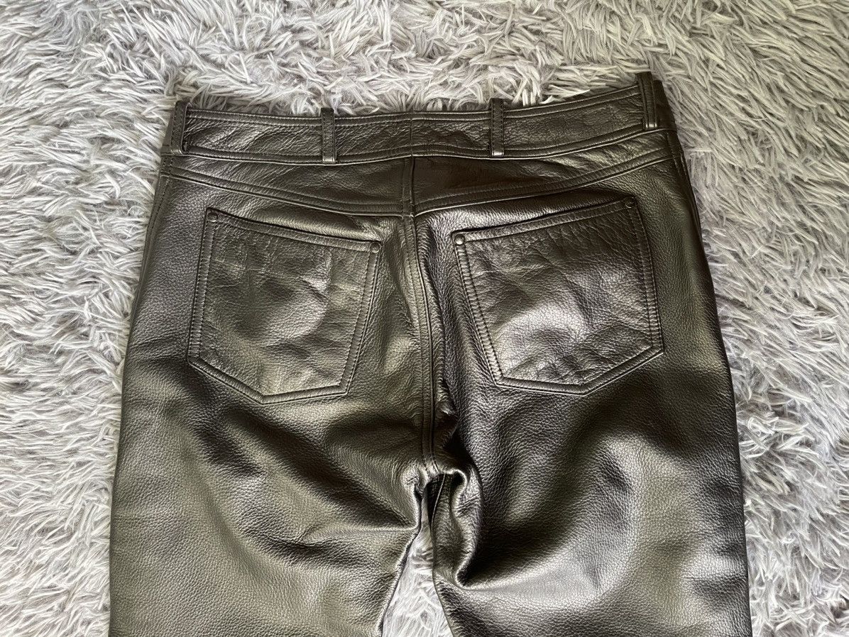 Vintage IXS avant garde Y2K vintage Travis Scott style leather pants Size US 30 / EU 46 - 4 Thumbnail