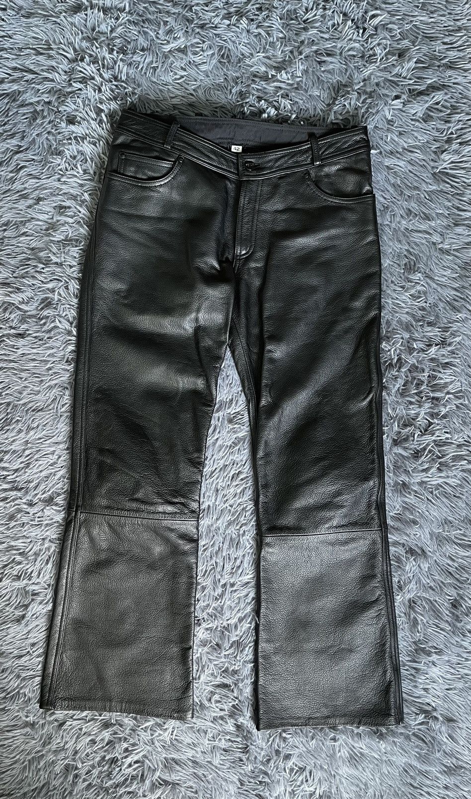 Vintage IXS avant garde Y2K vintage Travis Scott style leather pants Size US 30 / EU 46 - 2 Thumbnail