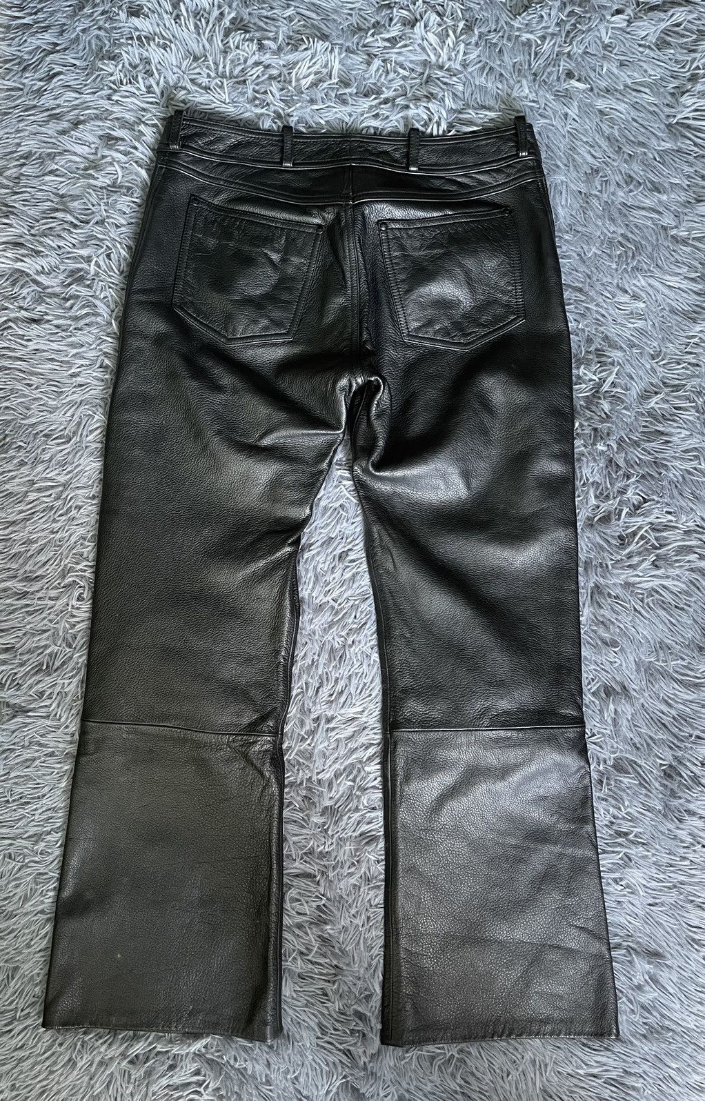 Vintage IXS avant garde Y2K vintage Travis Scott style leather pants Size US 30 / EU 46 - 3 Thumbnail