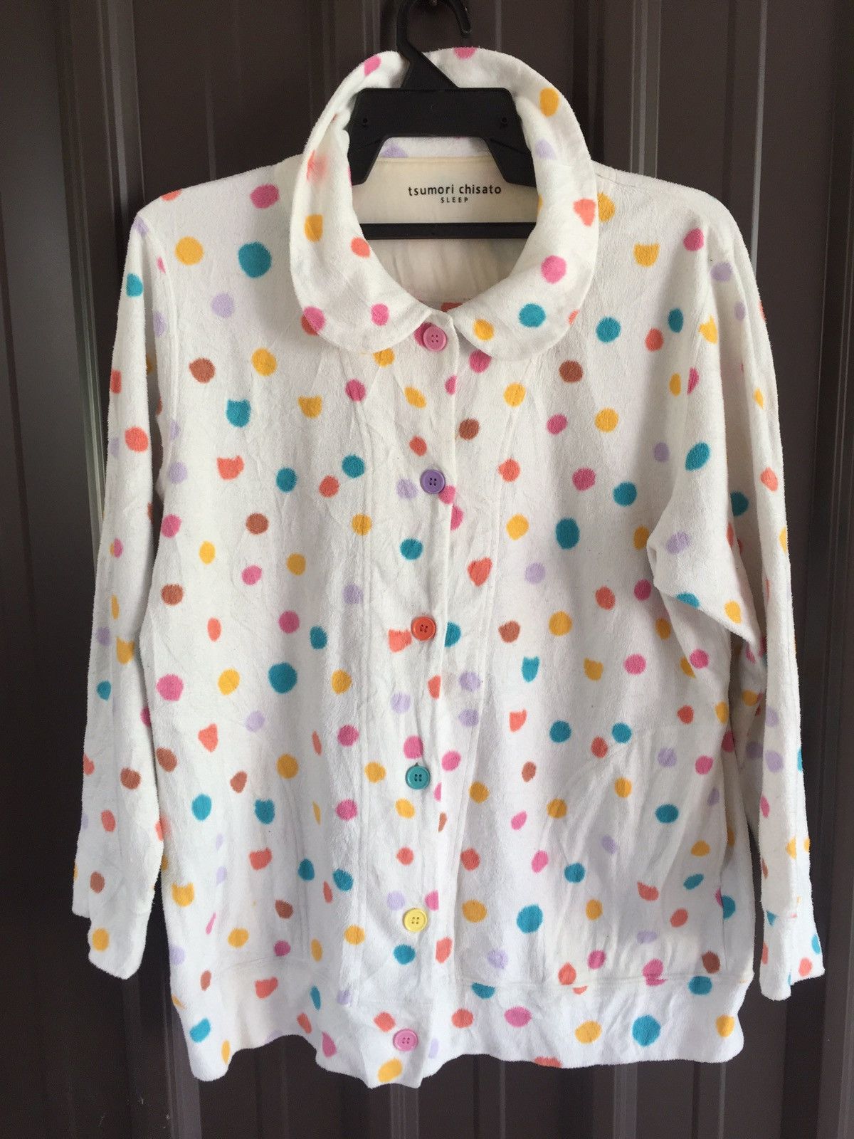 Issey Miyake × Japanese Brand × Tsumori Chisato ❗️Tsumori Chisato Fleece Polka Dots Sleepwear Size US M / EU 48-50 / 2 - 1 Thumbnail