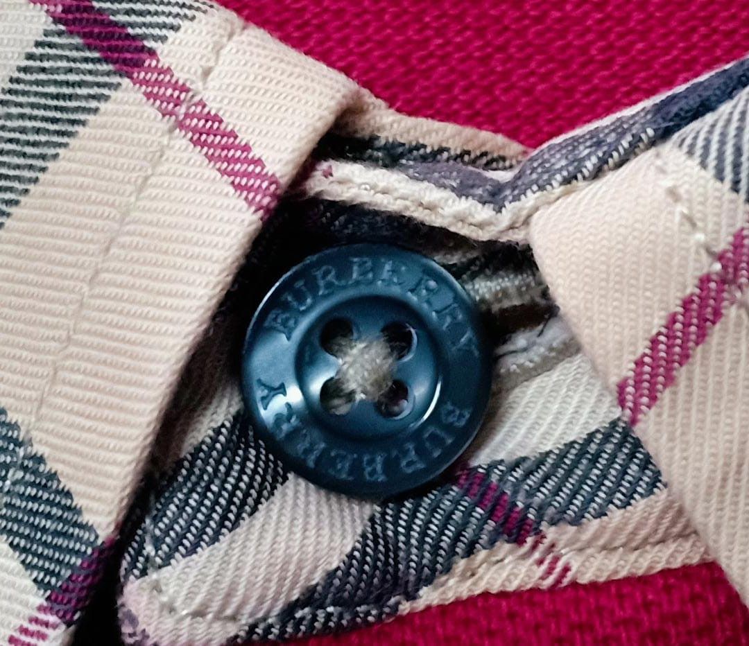 Burberry × Designer × Vintage Vintage Burberry Nova Check Long Sleeve Polo Shirt Size US S / EU 44-46 / 1 - 4 Thumbnail