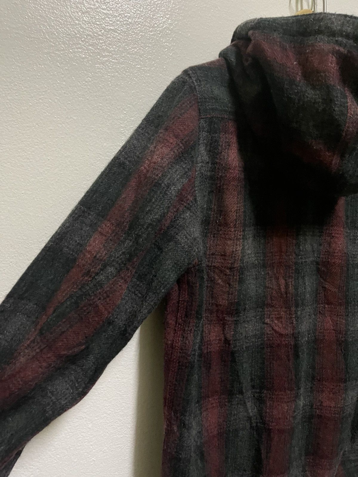 Nigel Cabourn Nigel Cabourn Checked Wool Jacket Hoodie Size US S / EU 44-46 / 1 - 9 Thumbnail