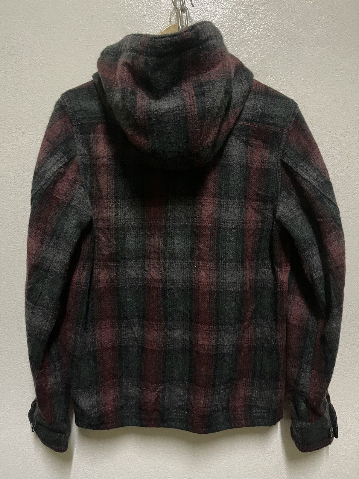 Nigel Cabourn Nigel Cabourn Checked Wool Jacket Hoodie Size US S / EU 44-46 / 1 - 8 Thumbnail