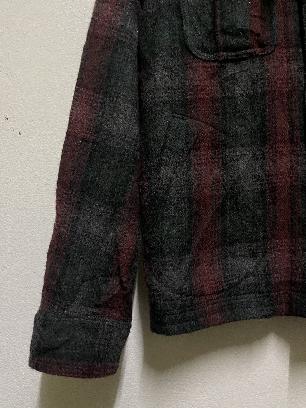 Nigel Cabourn Nigel Cabourn Checked Wool Jacket Hoodie Size US S / EU 44-46 / 1 - 3 Thumbnail
