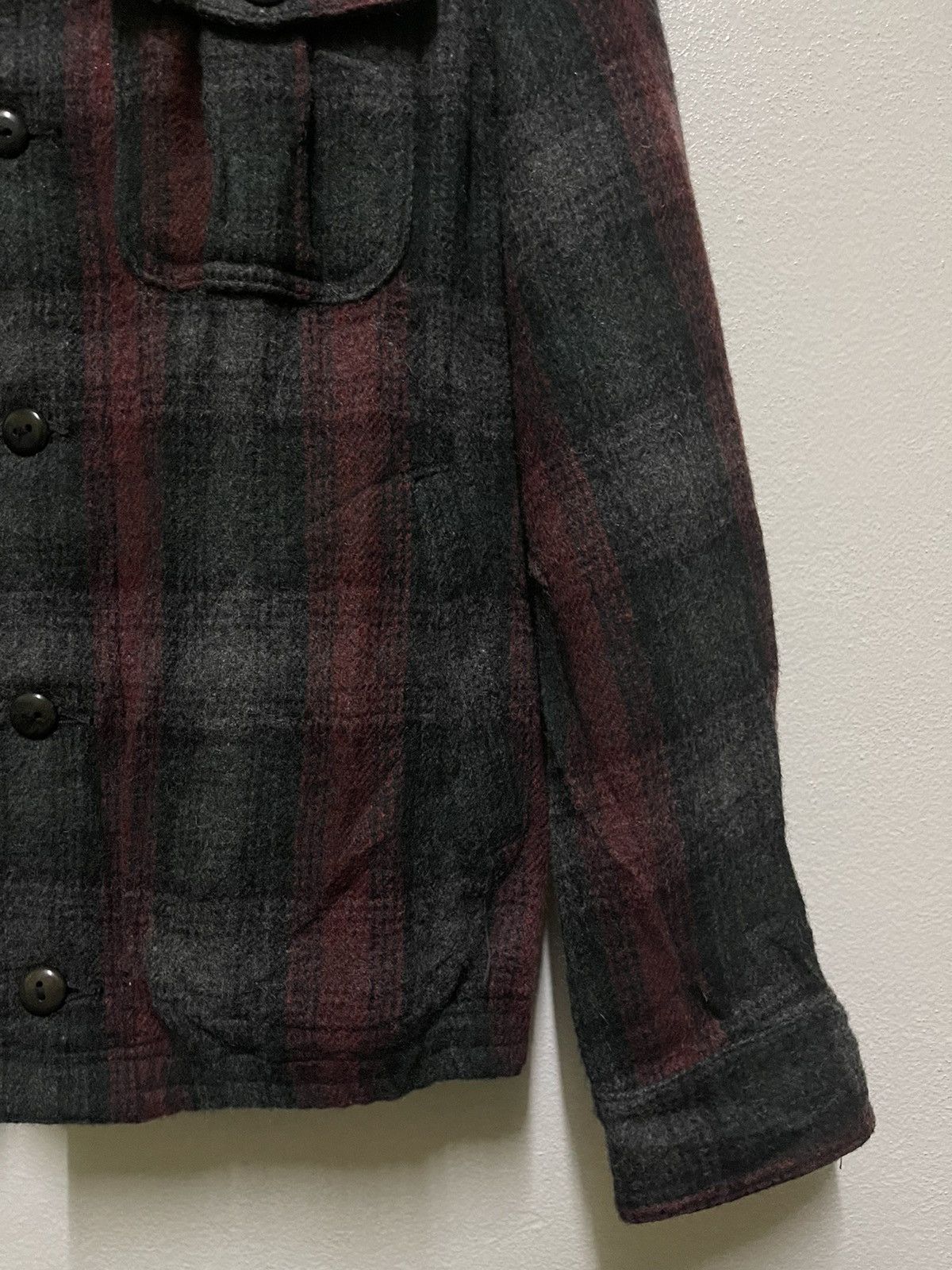 Nigel Cabourn Nigel Cabourn Checked Wool Jacket Hoodie Size US S / EU 44-46 / 1 - 5 Thumbnail