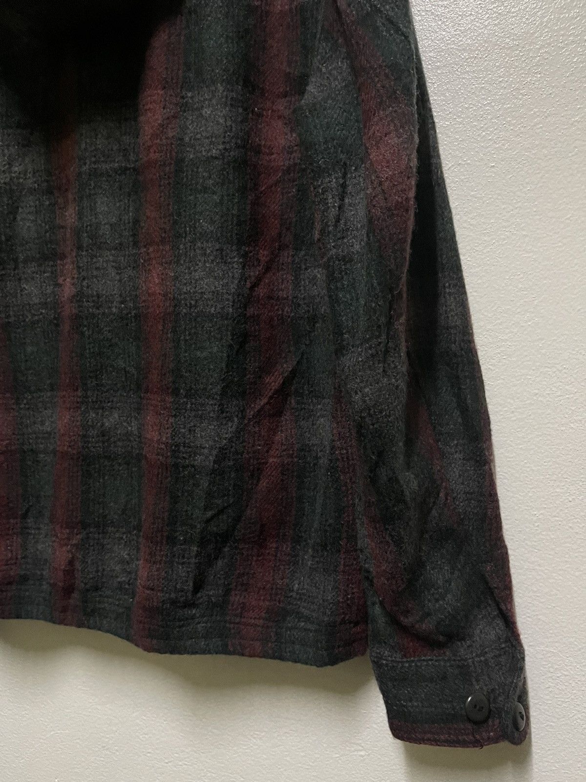 Nigel Cabourn Nigel Cabourn Checked Wool Jacket Hoodie Size US S / EU 44-46 / 1 - 12 Thumbnail