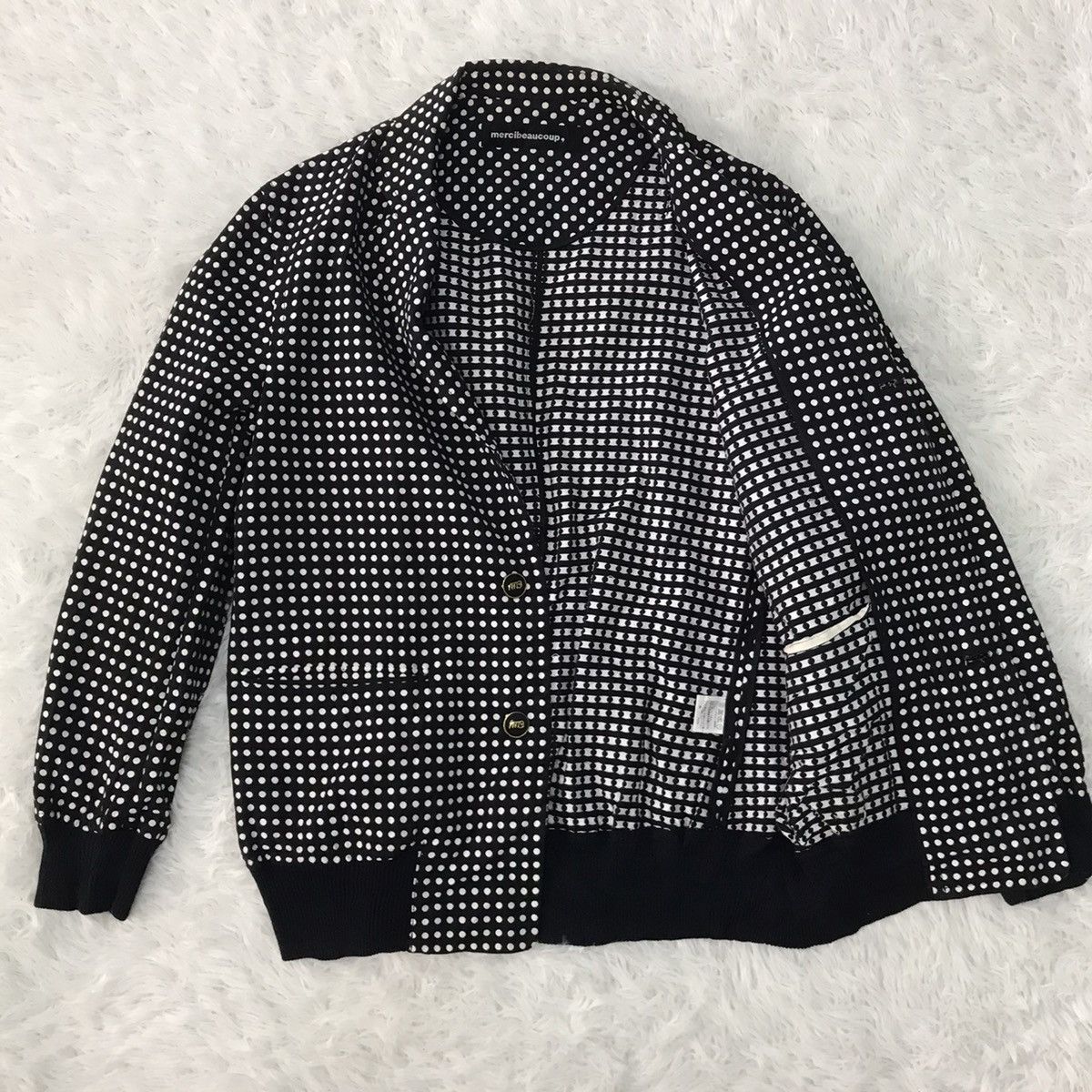 Issey Miyake Nice Polka Dot Mercibeaucoup Issey Miyake Jacket Size US L / EU 52-54 / 3 - 14 Thumbnail