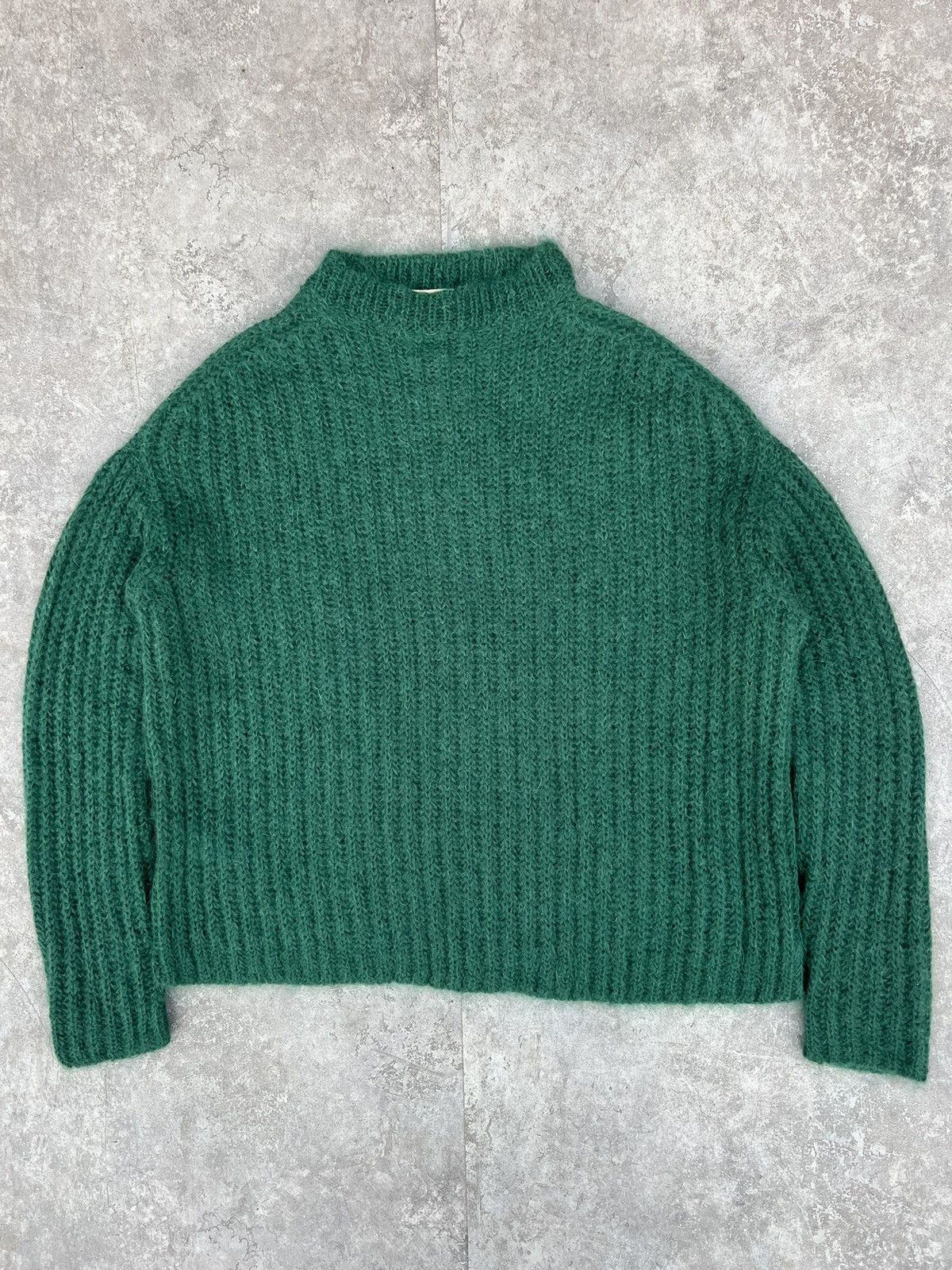 image of Marni Aw19 Mohair Blend Sweater in Emerald Green, Men's (Size Medium)