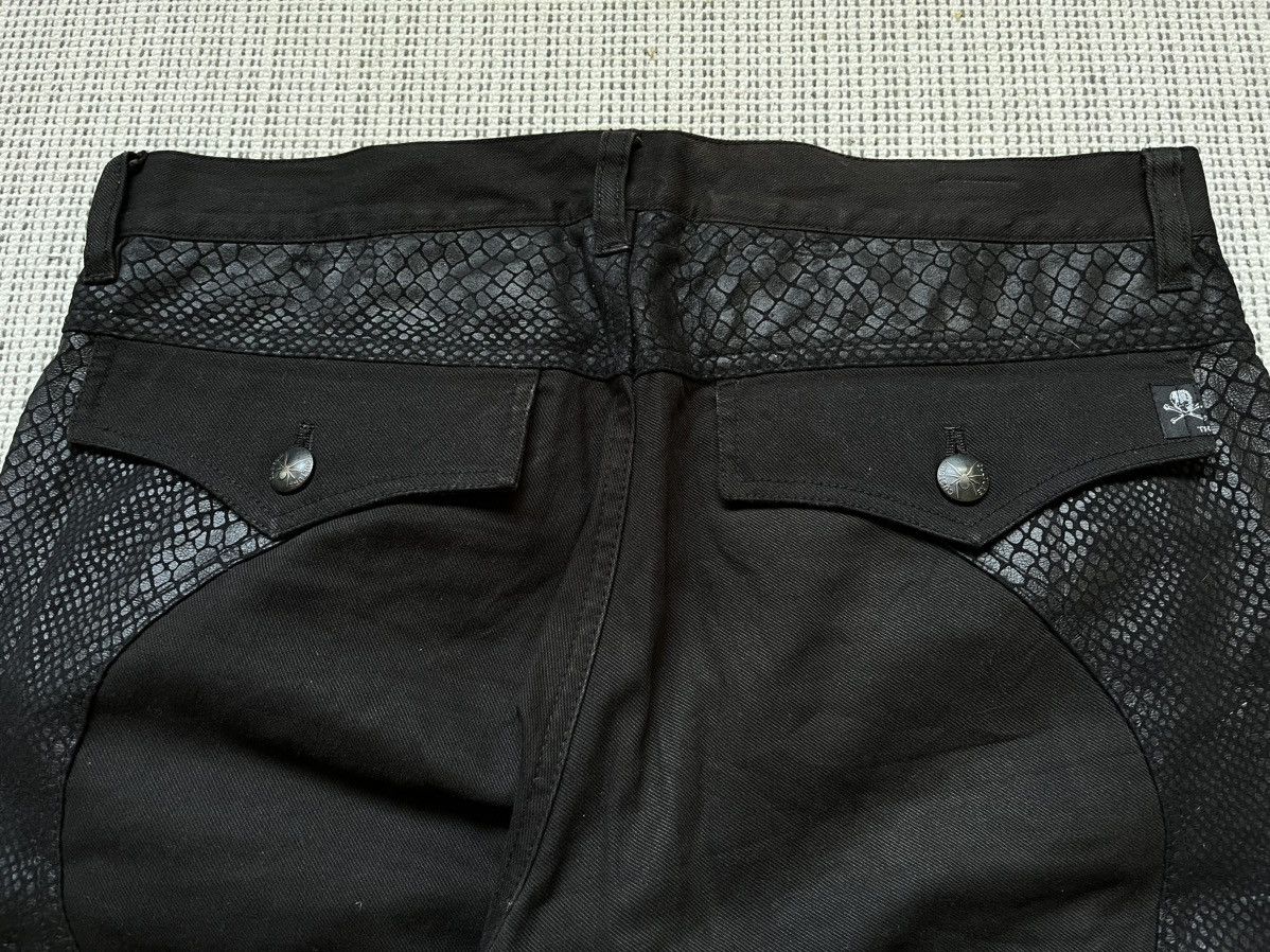 If Six Was Nine × Japanese Brand Custom culture Snake patch faux leather flare jeans Size US 32 / EU 48 - 9 Thumbnail
