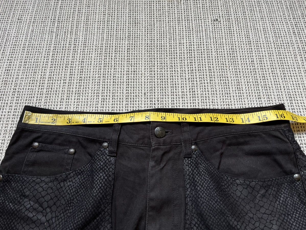 If Six Was Nine × Japanese Brand Custom culture Snake patch faux leather flare jeans Size US 32 / EU 48 - 11 Thumbnail