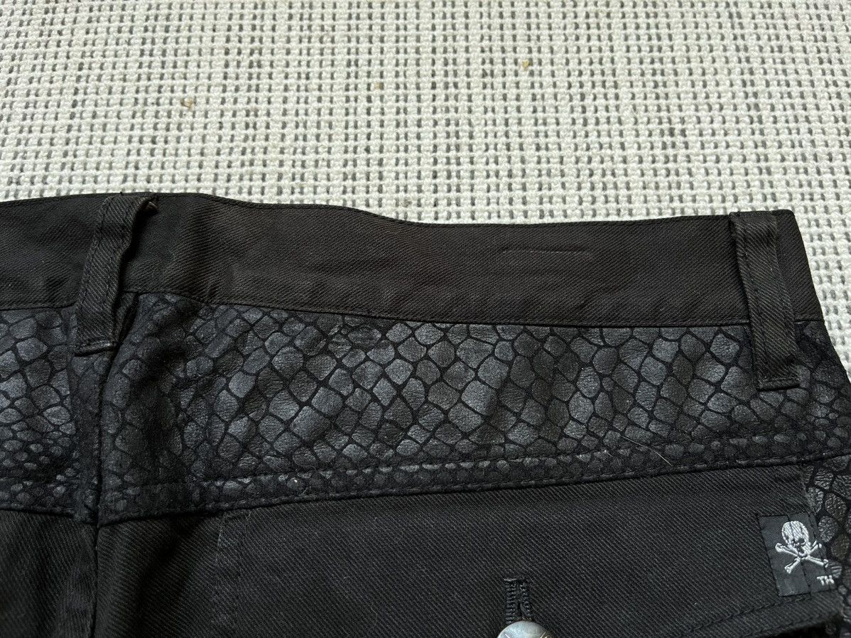 If Six Was Nine × Japanese Brand Custom culture Snake patch faux leather flare jeans Size US 32 / EU 48 - 17 Thumbnail