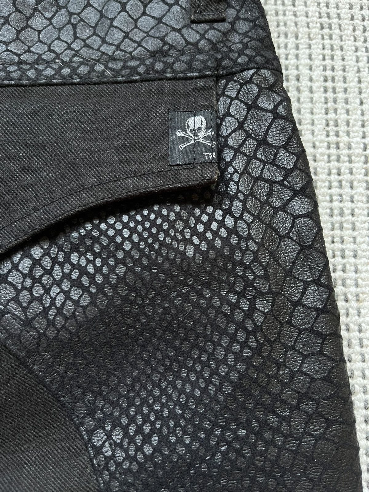If Six Was Nine × Japanese Brand Custom culture Snake patch faux leather flare jeans Size US 32 / EU 48 - 10 Thumbnail