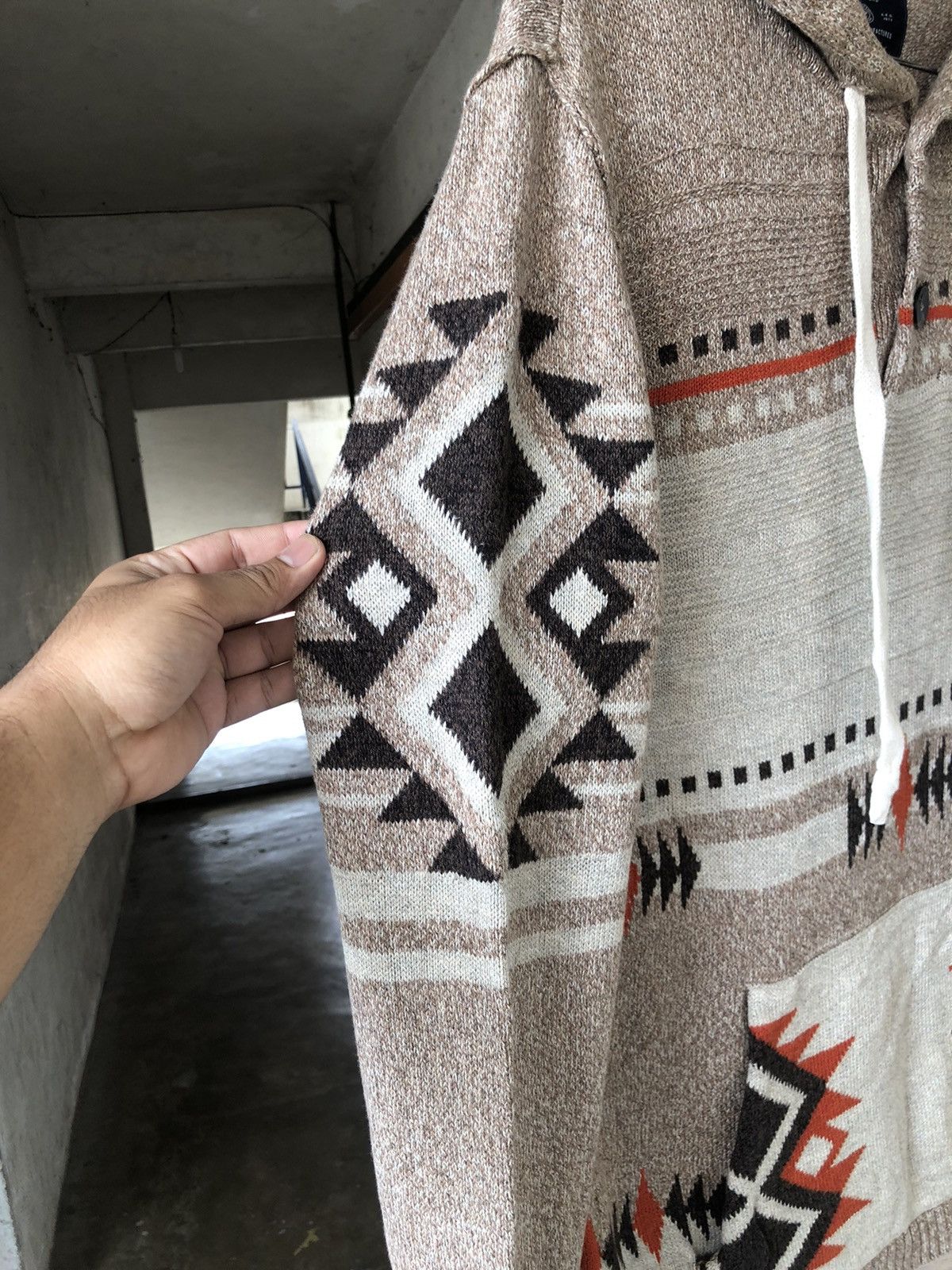 Native Vintage American Eagle Native Chimayo Style Knitwear Hoodie Size US M / EU 48-50 / 2 - 11 Thumbnail