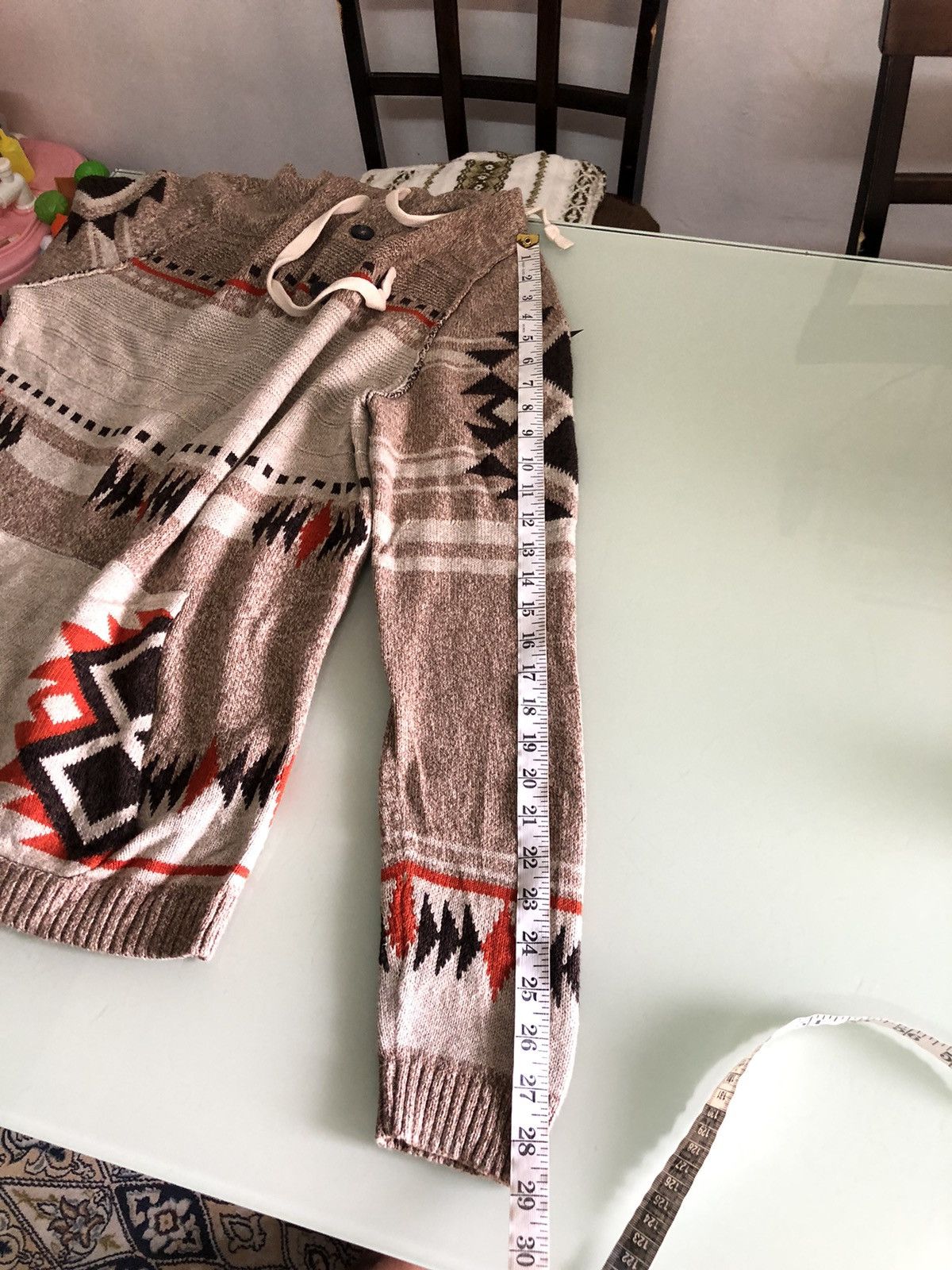 Native Vintage American Eagle Native Chimayo Style Knitwear Hoodie Size US M / EU 48-50 / 2 - 18 Thumbnail