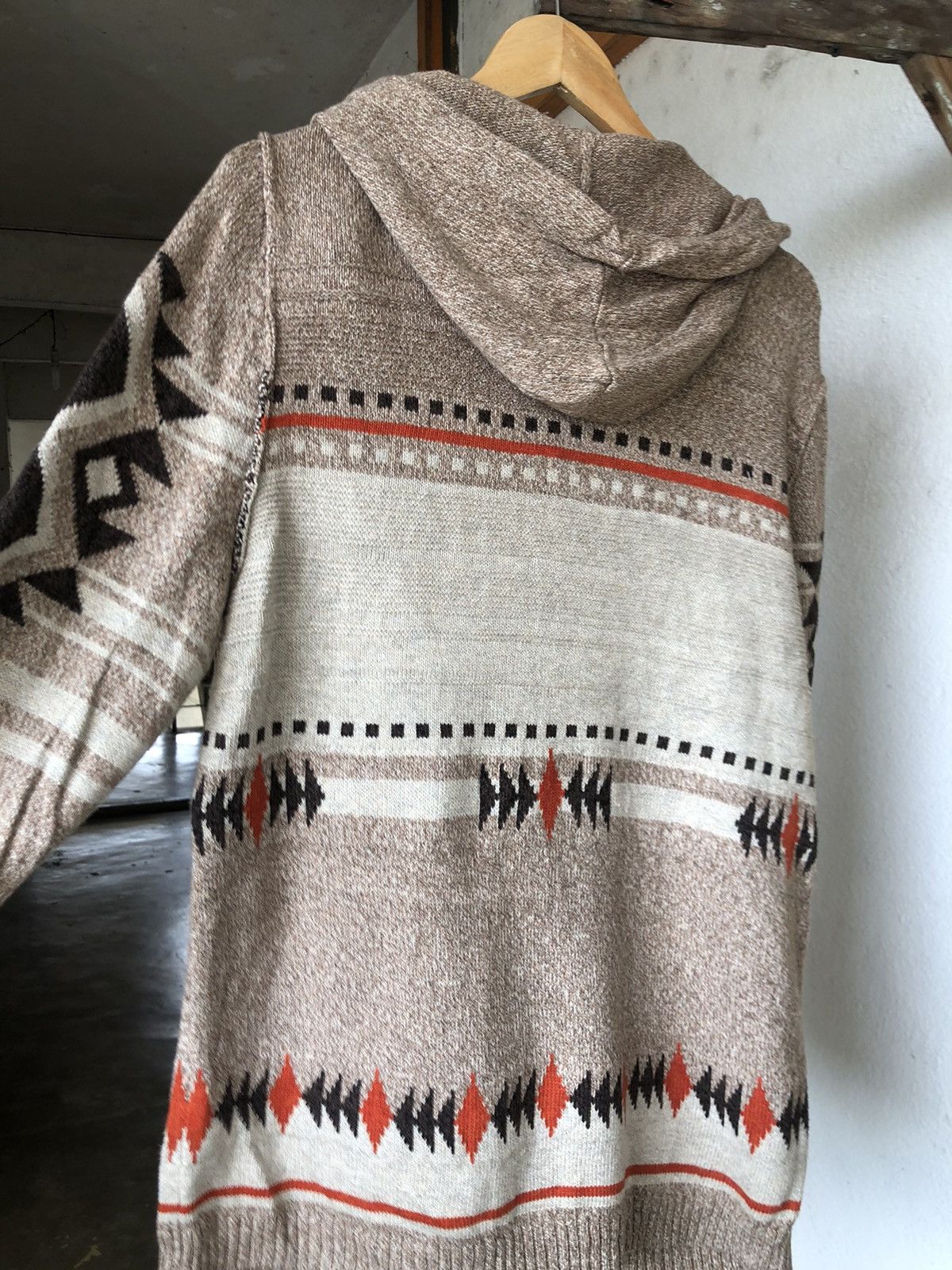 Native Vintage American Eagle Native Chimayo Style Knitwear Hoodie Size US M / EU 48-50 / 2 - 13 Thumbnail