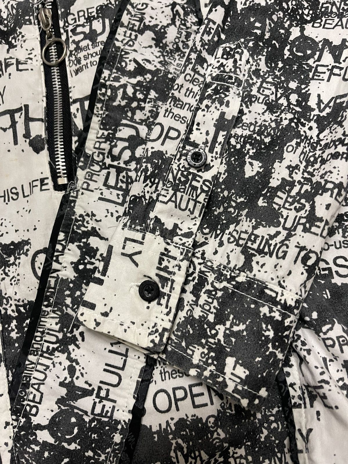 Seditionaries Anarchy punk shirt overprint words Size US M / EU 48-50 / 2 - 3 Thumbnail
