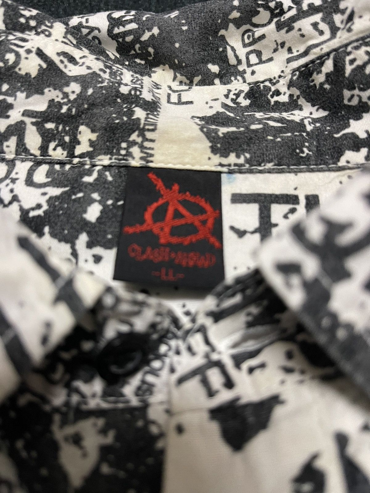Seditionaries Anarchy punk shirt overprint words Size US M / EU 48-50 / 2 - 4 Thumbnail