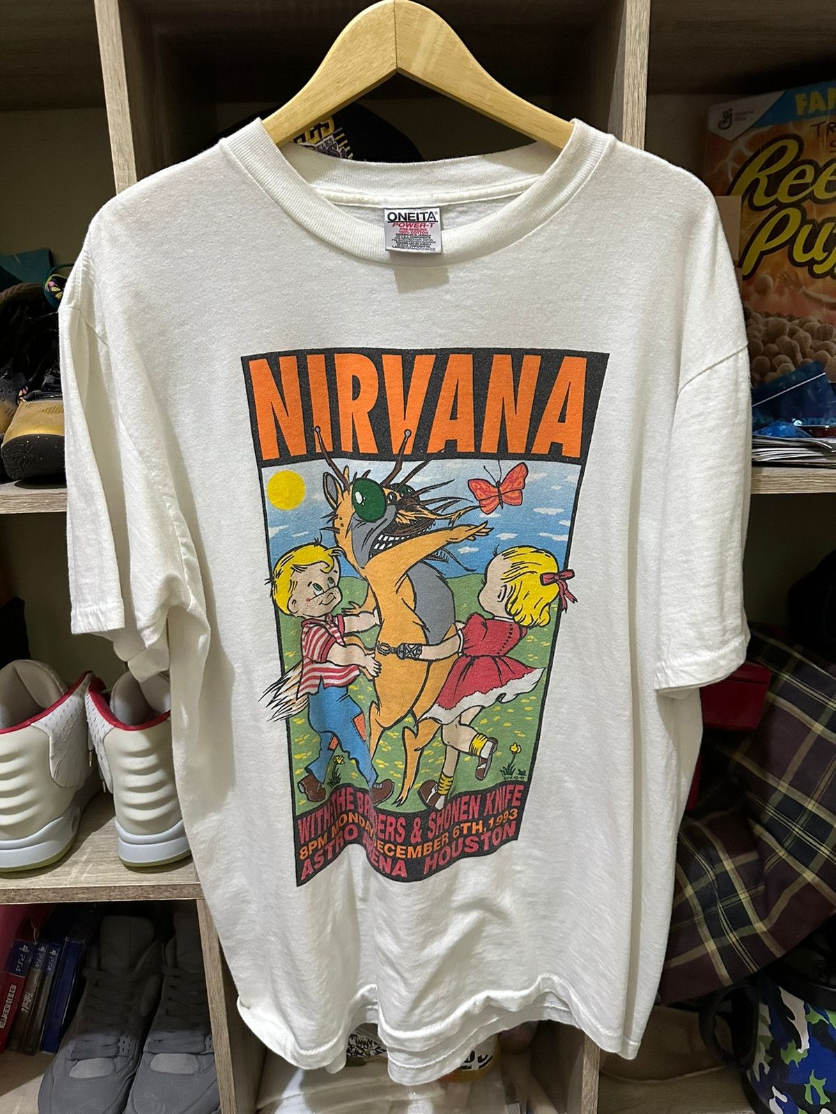 NIRVANA Nirvana Band T-shirt, Band T, Men's XL size unclear black type Vintage Second Hand main image 0
