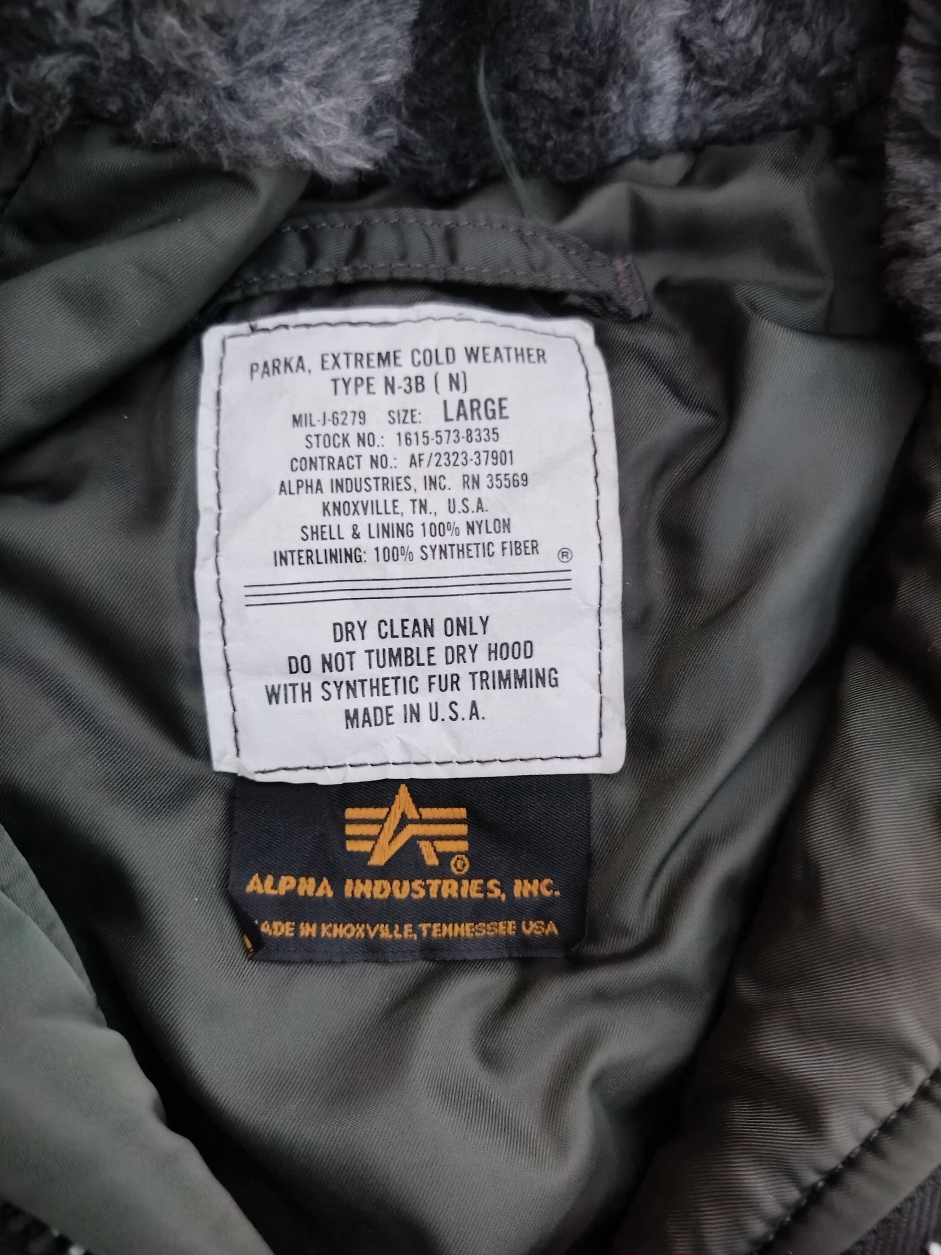 Alpha Industries ALPHA INDUSTRIES TYPE N-3B(N) PARKA JACKET Size US L / EU 52-54 / 3 - 6 Thumbnail
