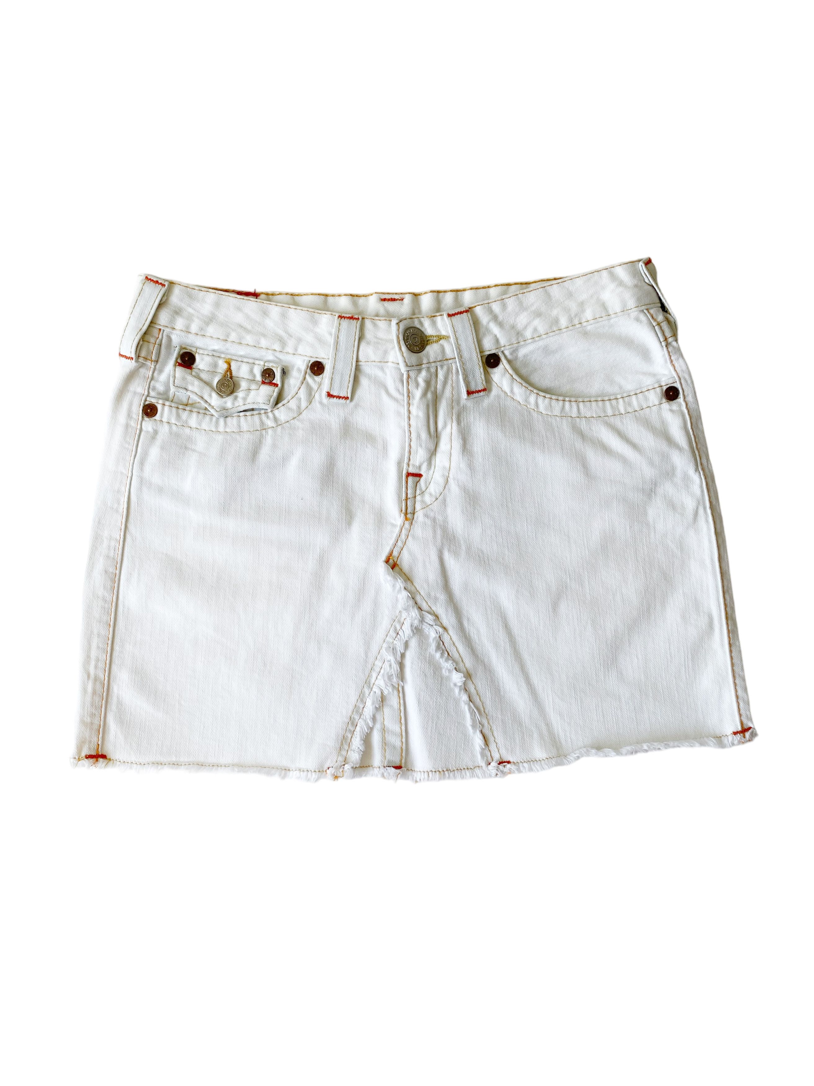 True Religion × Vintage Vintage y2k True Religion Denim Mini Skirt (28) Size 28" / US 6 / IT 42 - 1 Thumbnail