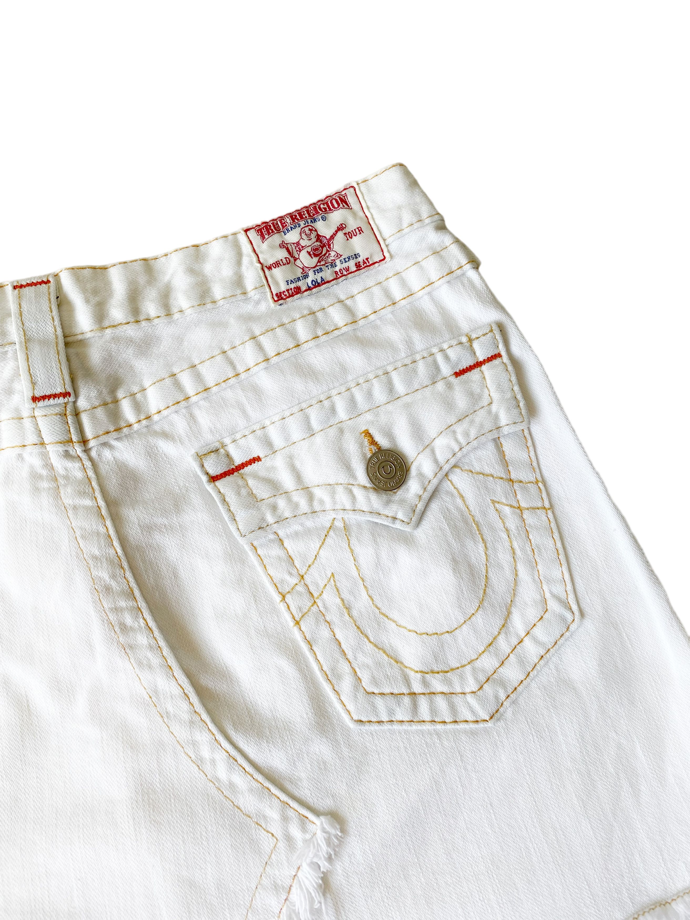 True Religion × Vintage Vintage y2k True Religion Denim Mini Skirt (28) Size 28" / US 6 / IT 42 - 6 Thumbnail