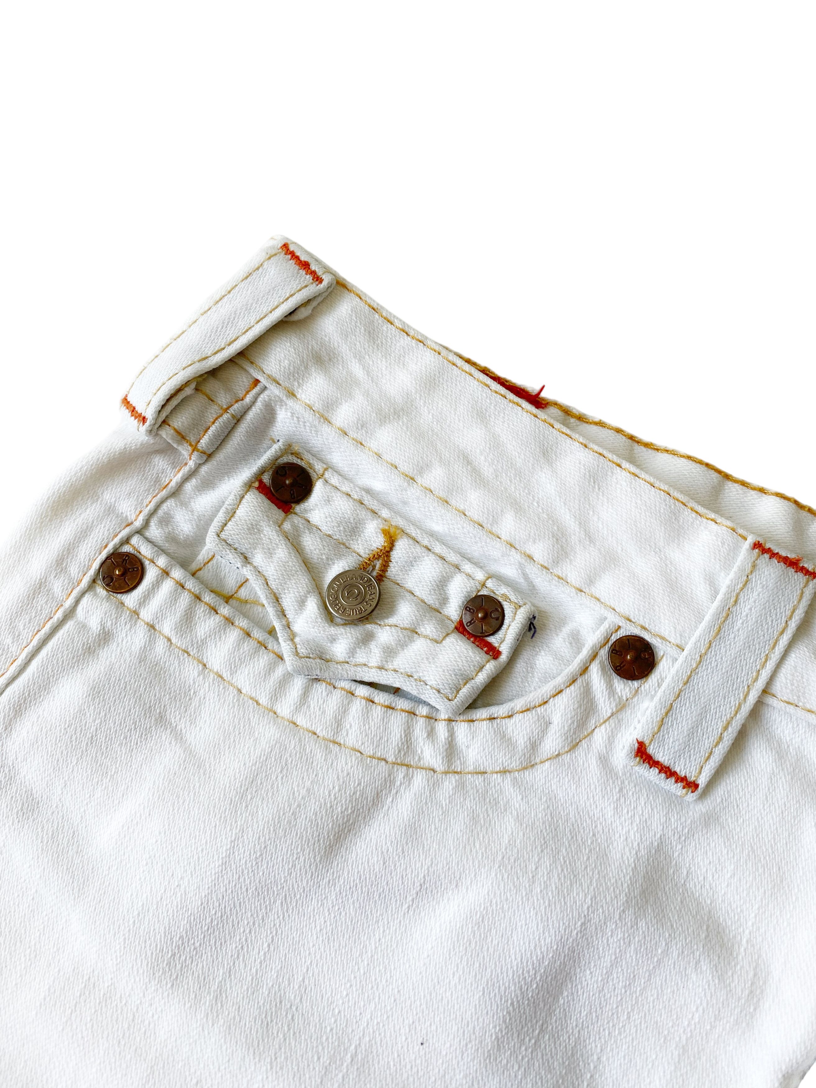 True Religion × Vintage Vintage y2k True Religion Denim Mini Skirt (28) Size 28" / US 6 / IT 42 - 5 Thumbnail