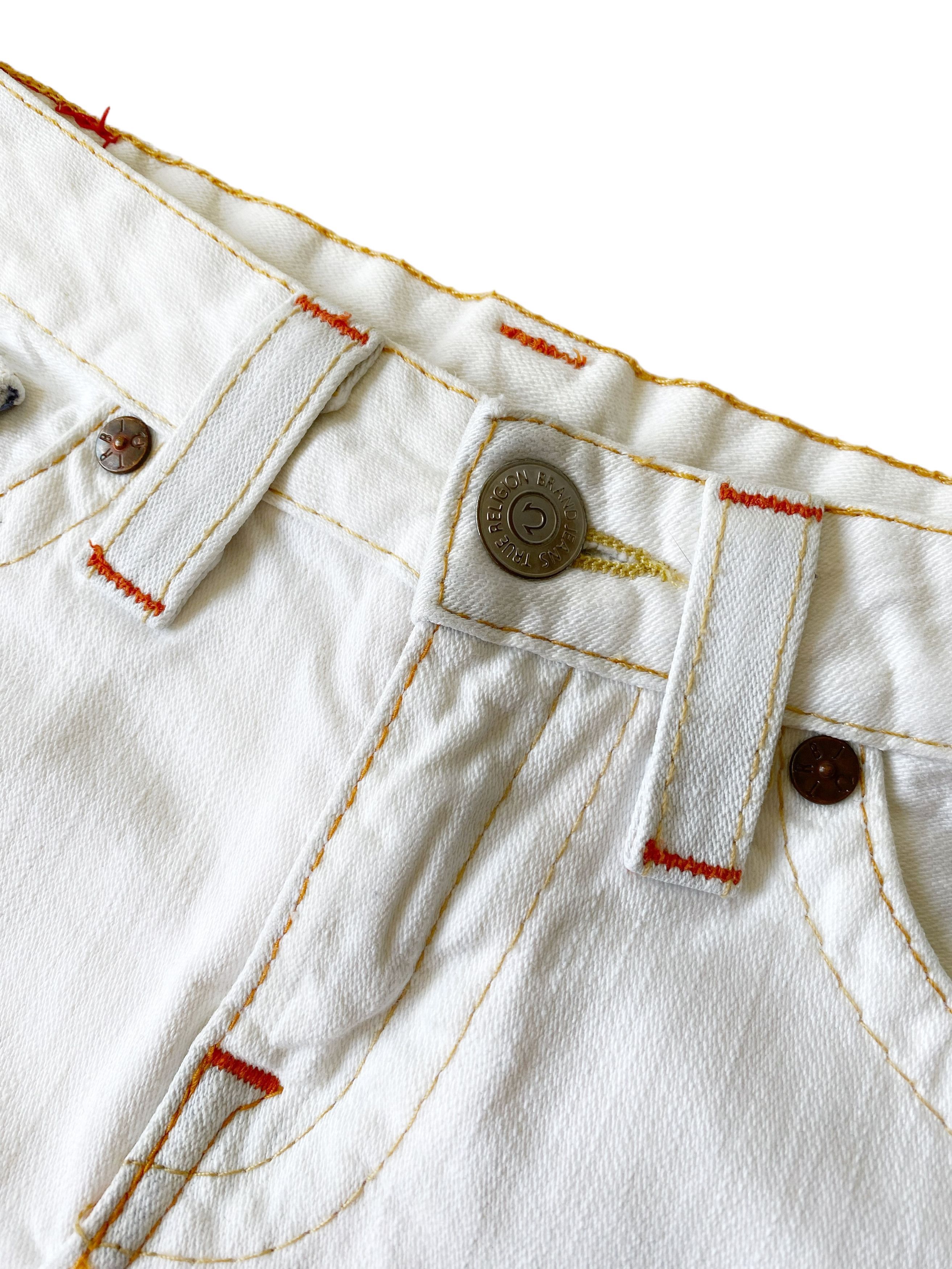 True Religion × Vintage Vintage y2k True Religion Denim Mini Skirt (28) Size 28" / US 6 / IT 42 - 4 Thumbnail