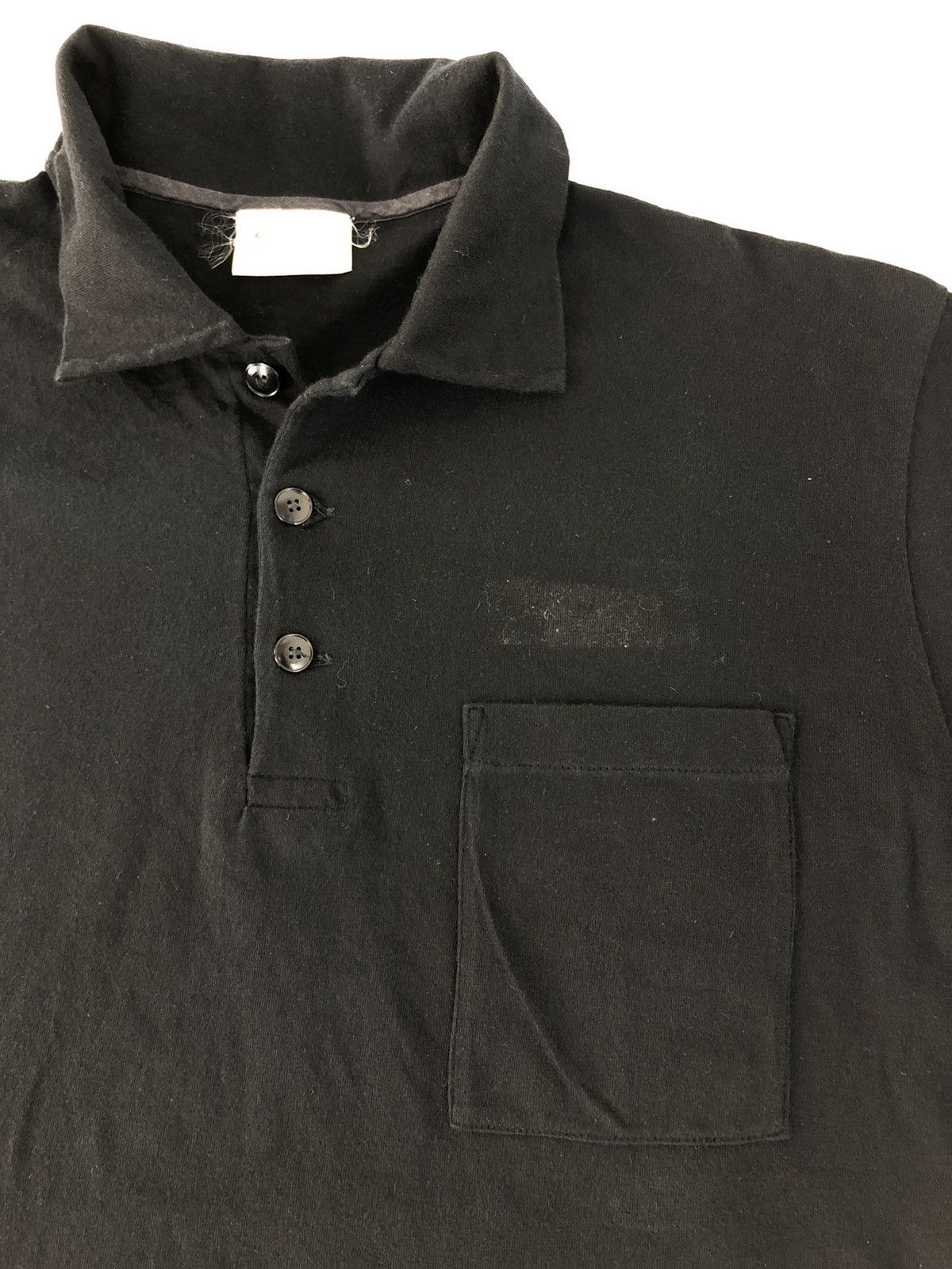 Vintage × agnes b. 90s Agnes B Homme Minimalist Polo Longsleeve Tee Size US M / EU 48-50 / 2 - 4 Thumbnail