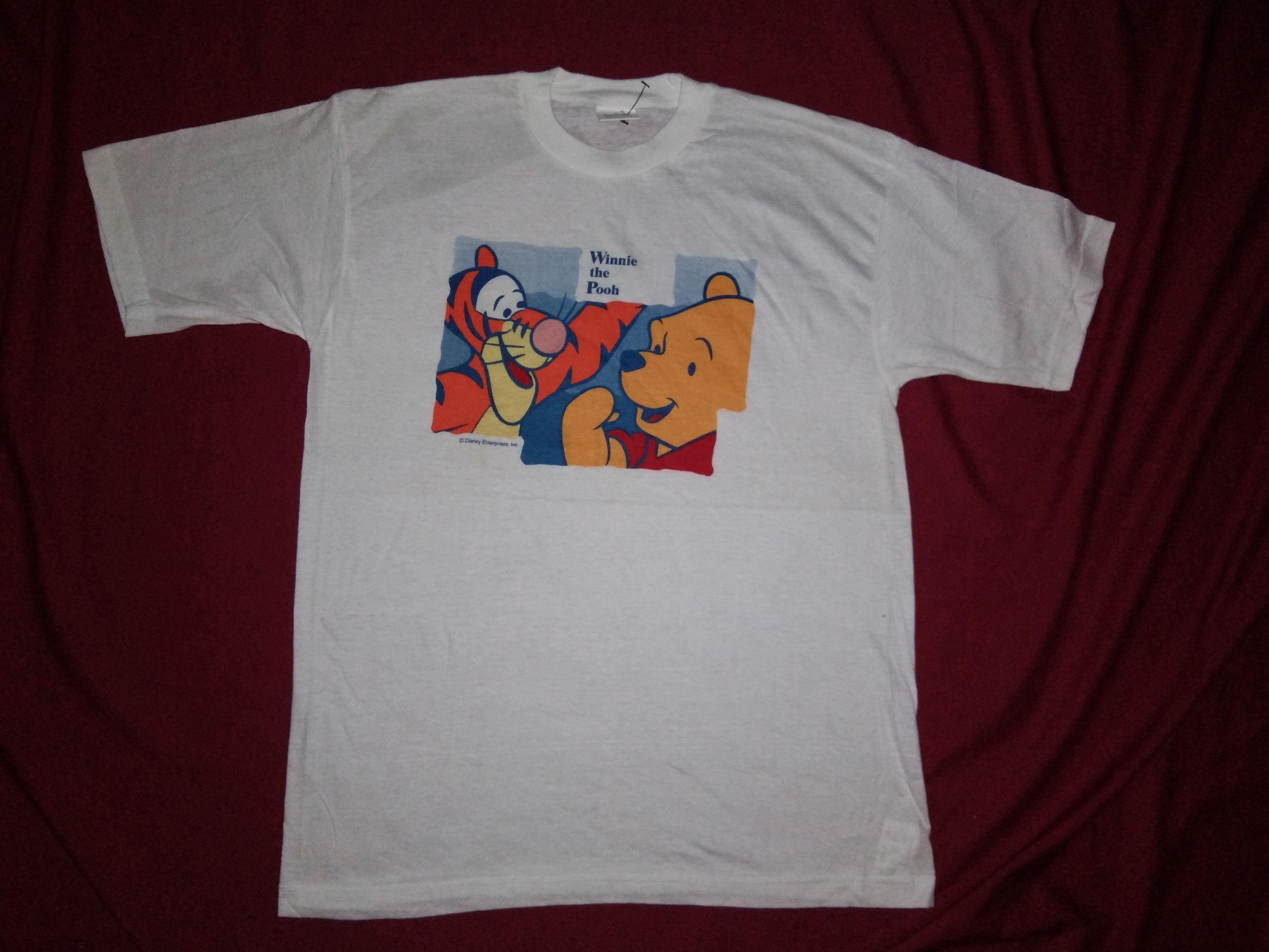 Cartoon Network NOS VTG 90s 1998 Pooh & Tigger cartoon tshirt promo Size US M / EU 48-50 / 2 - 2 Thumbnail