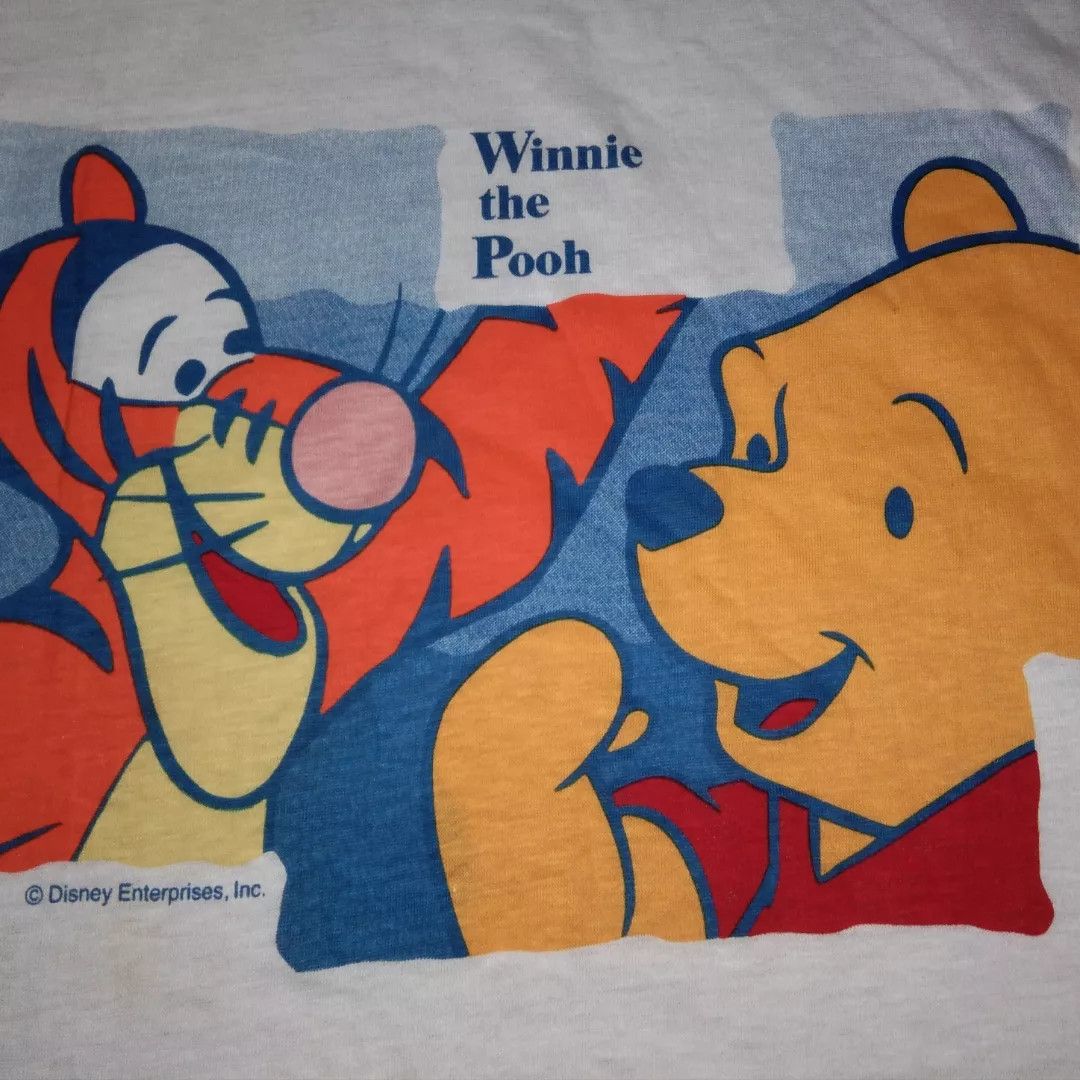 Cartoon Network NOS VTG 90s 1998 Pooh & Tigger cartoon tshirt promo Size US M / EU 48-50 / 2 - 1 Thumbnail