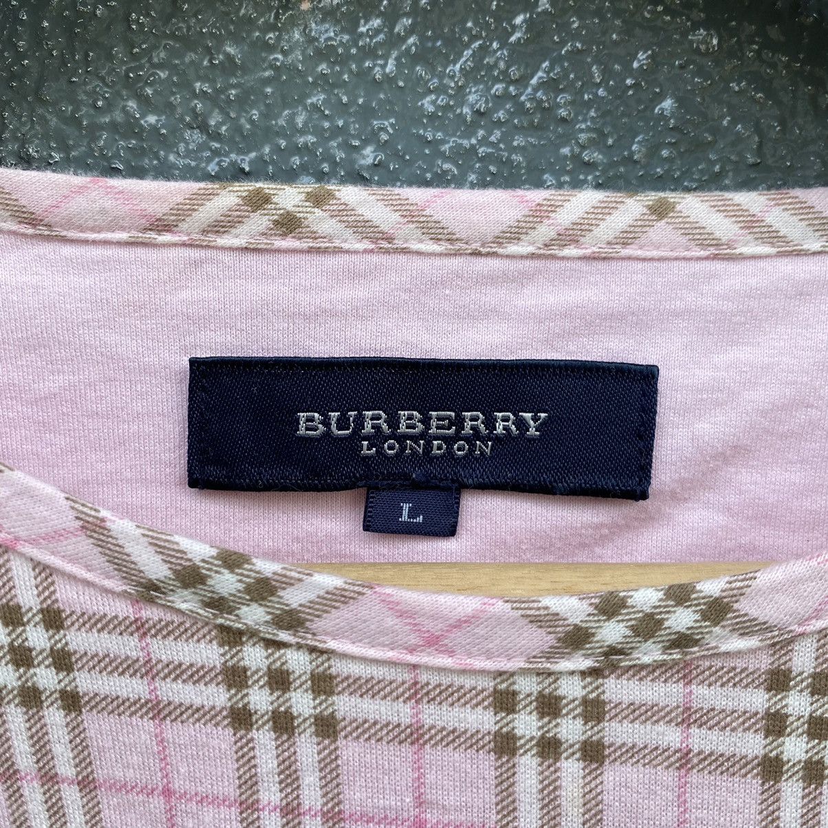 Burberry Vintage Burberry London Nova Check Pocket Tee Size L / US 10 / IT 46 - 3 Thumbnail