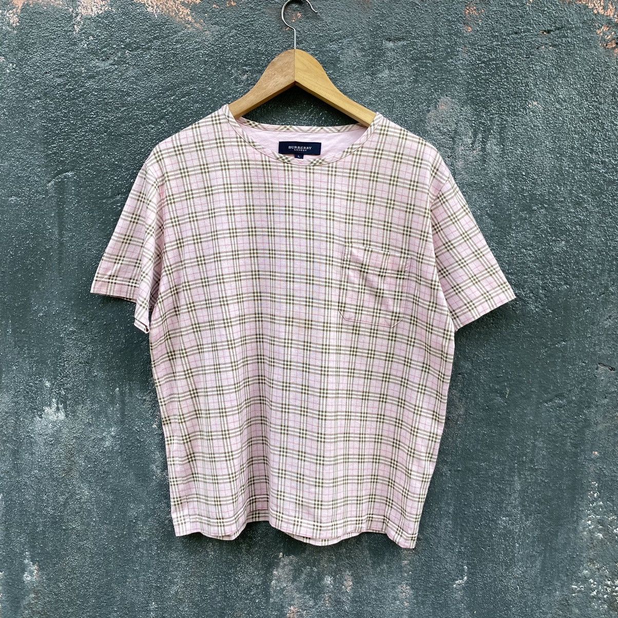 Burberry Vintage Burberry London Nova Check Pocket Tee Size L / US 10 / IT 46 - 1 Thumbnail