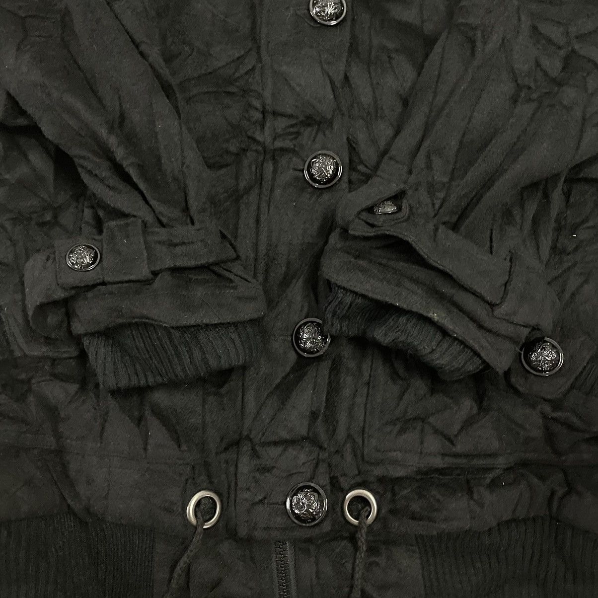 If Six Was Nine 🇯🇵🖤 VINTAGE CRAZY ANGEL "5 POCKETS" PUNK GOTHIC JACKET Size US XXL / EU 58 / 5 - 7 Thumbnail