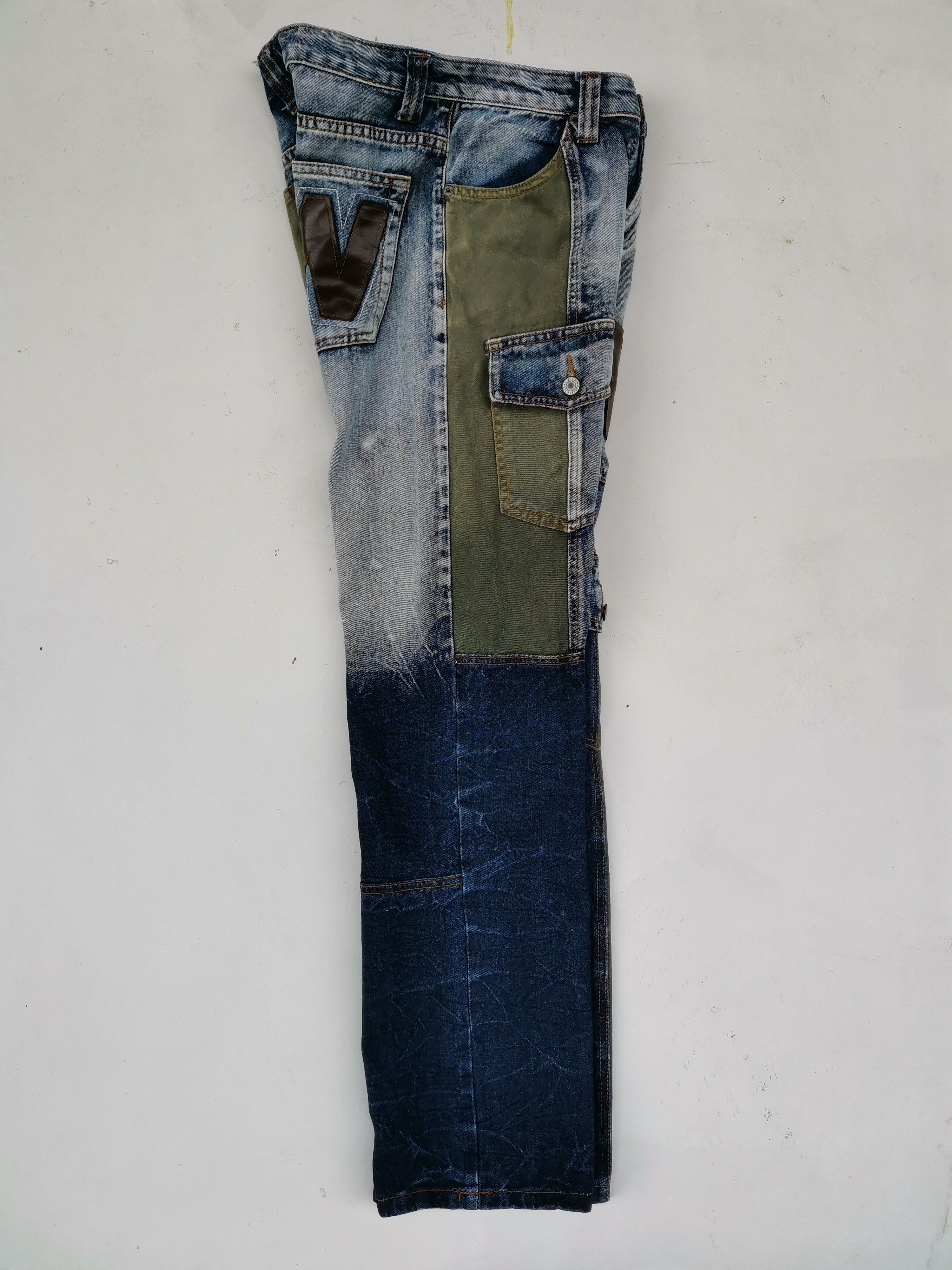 Japanese Brand Rare!!! Guwawa Jeans Tactical Cargo Multipocket Pants Size US 28 / EU 44 - 4 Thumbnail