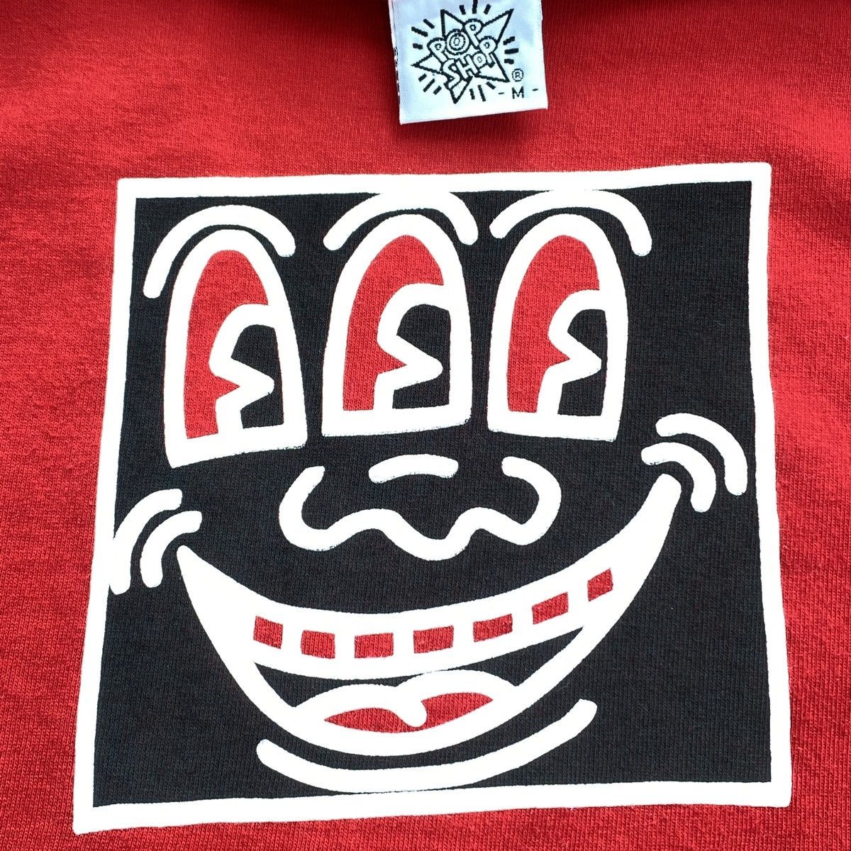 Keith Haring Vintage 90s Keith Haring Pop Shop Three Eyed Monster Tee Size M / US 6-8 / IT 42-44 - 6 Thumbnail