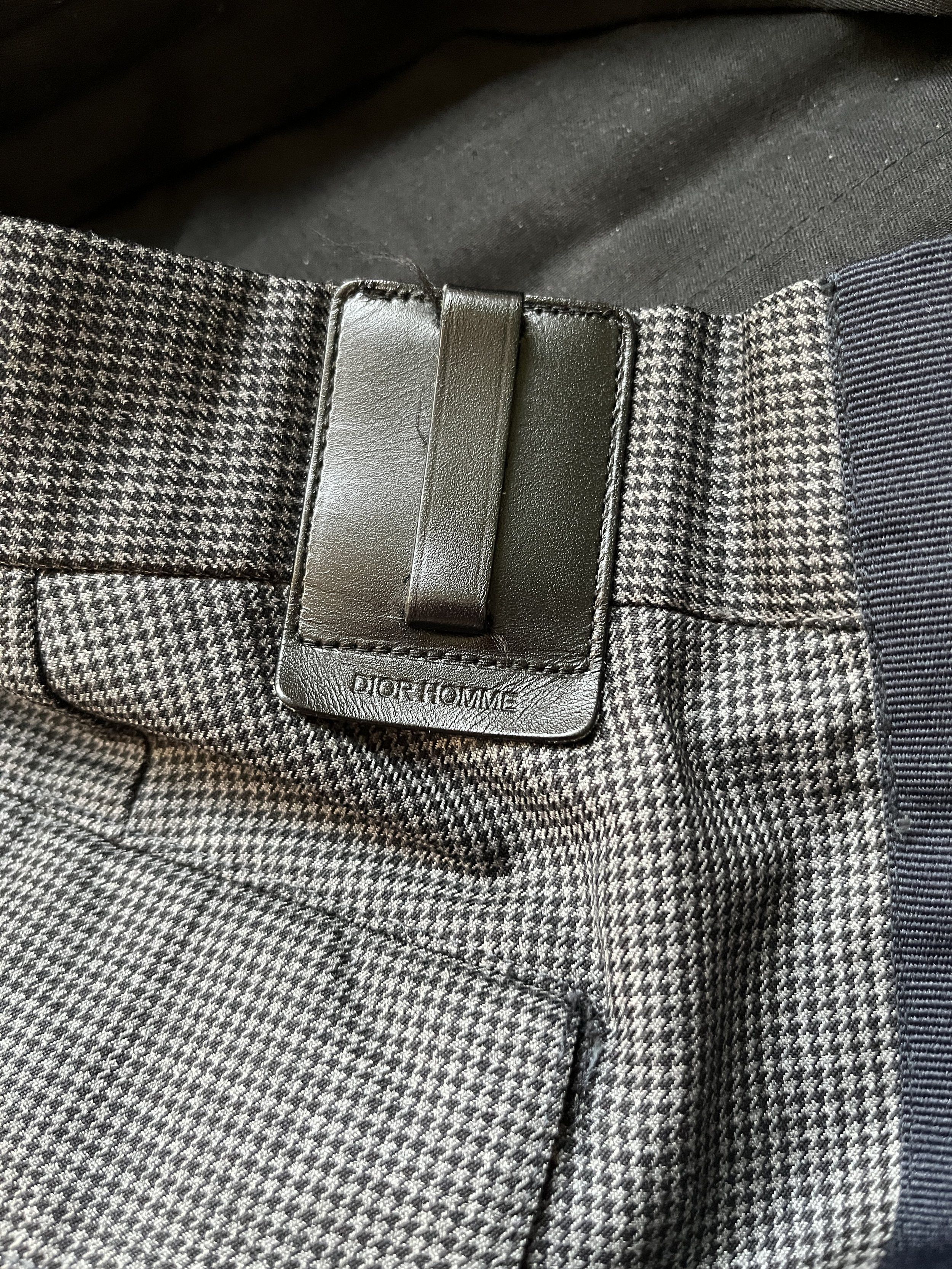 Dior × Hedi Slimane ⚡️QUICK SALE⚡️2004 Dior Hedi Slimane Checked Pants Trousers Size US 32 / EU 48 - 3 Thumbnail