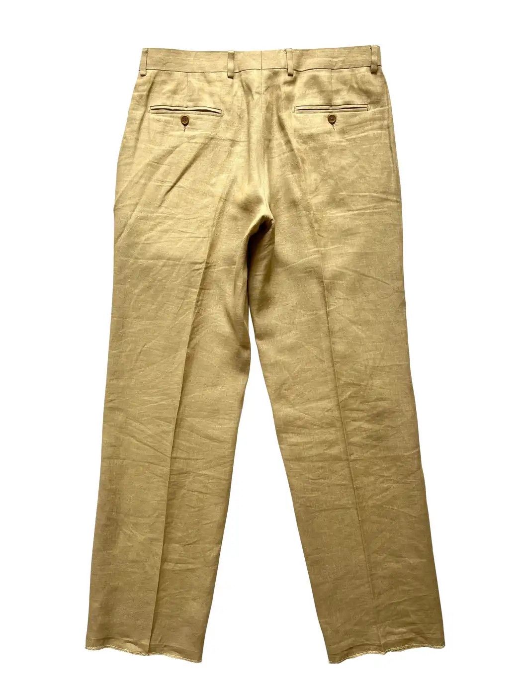 Alexander McQueen ⚡️QUICK SALE⚡️1996 Alexander Mcqueen Beige Linen Size US 34 / EU 50 - 2 Thumbnail
