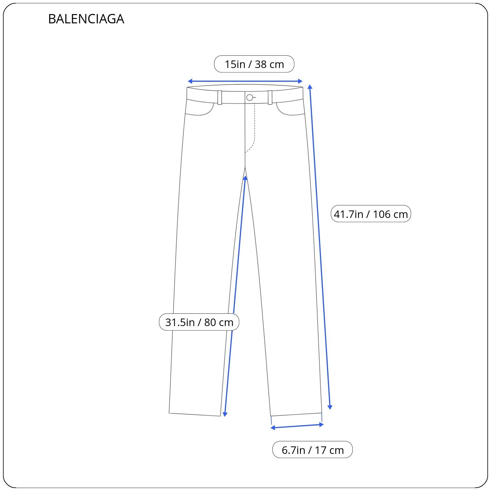 Balenciaga ⚡️QUICK SALE⚡️2017 Balenciaga by Demna Blue Jeans Denim Size 29" - 11 Thumbnail