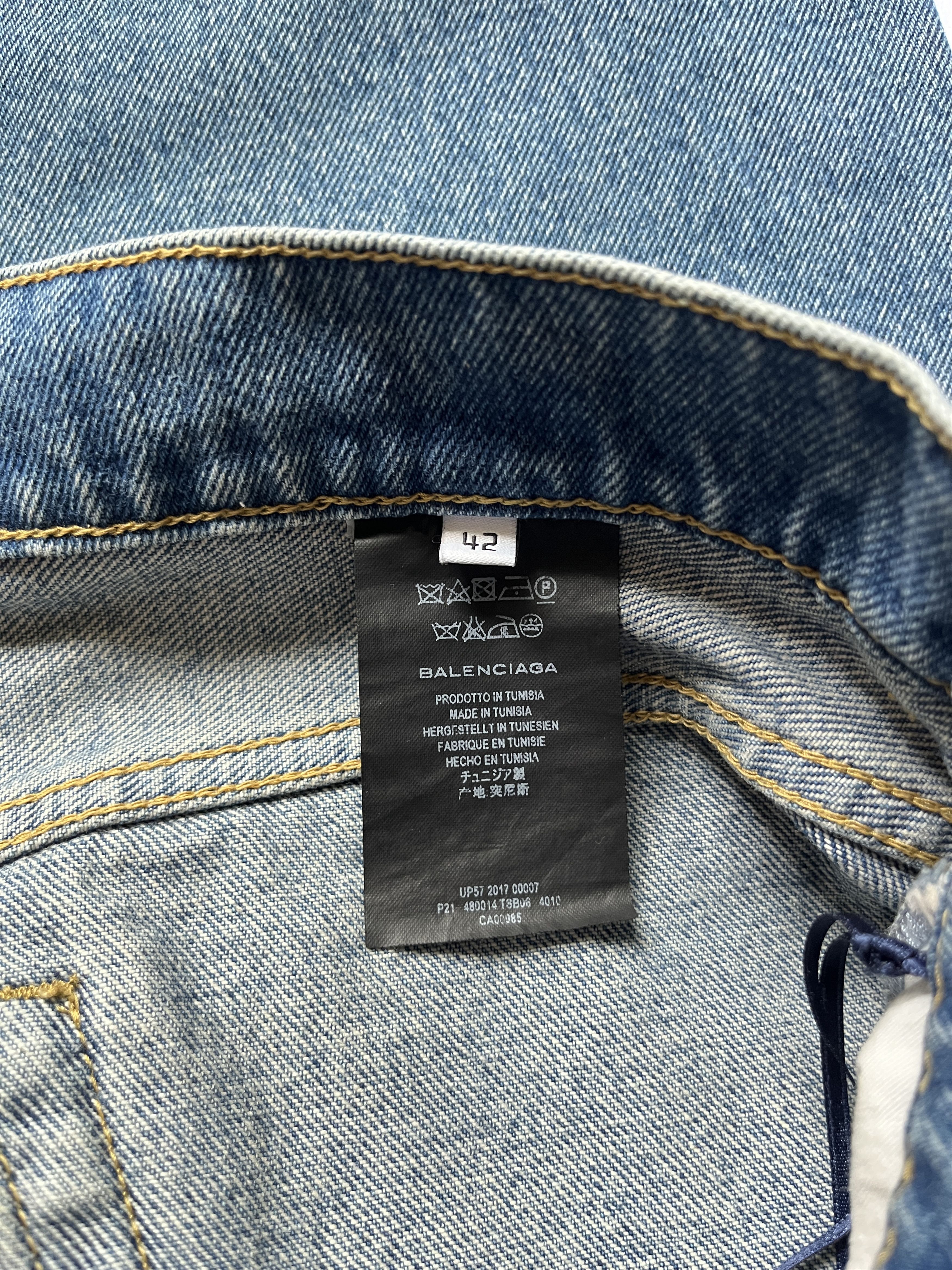 Balenciaga ⚡️QUICK SALE⚡️2017 Balenciaga by Demna Blue Jeans Denim Size 29" - 4 Thumbnail