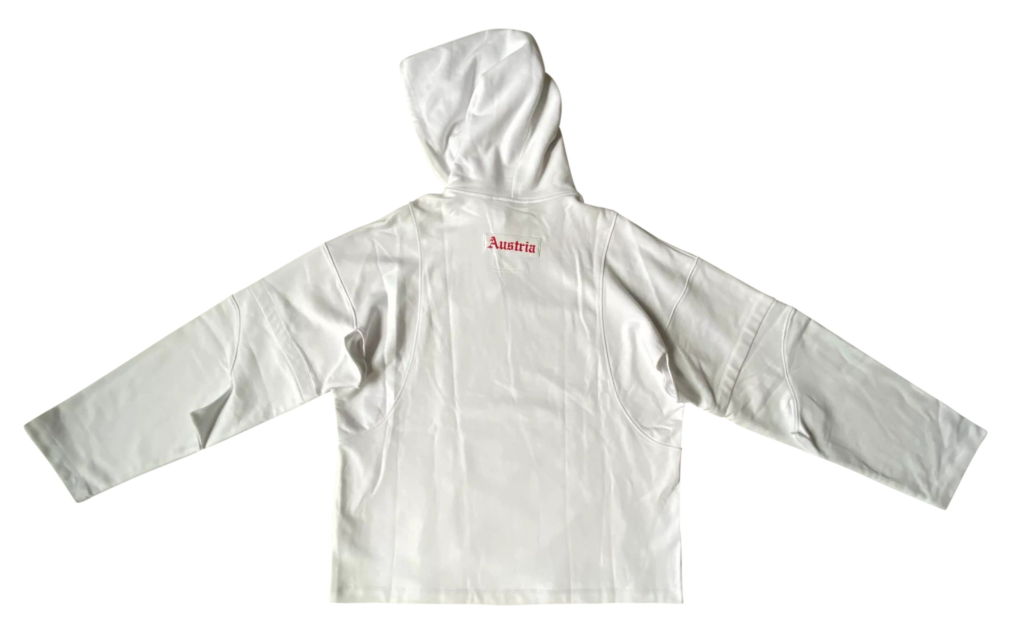 Helmut Lang ⚡️QUICK SALE⚡️ Helmut Lang White Austria Hoodie Size US L / EU 52-54 / 3 - 1 Thumbnail