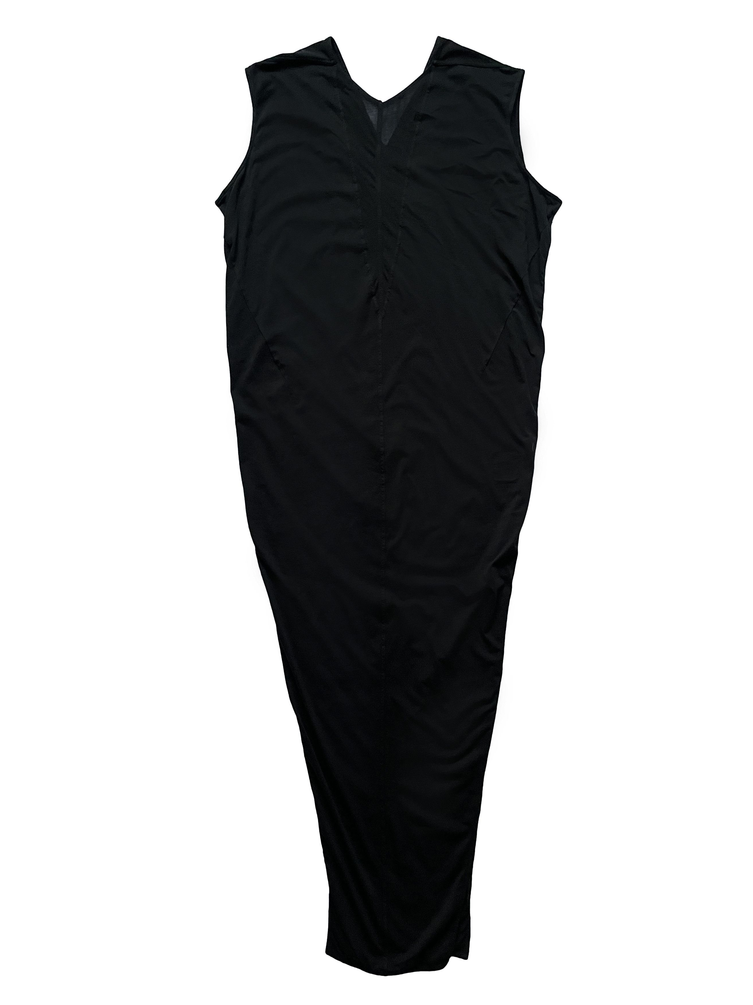 Rick Owens ⚡️QUICK SALE⚡️2019 Rick Owens Drkshdw Black Maxi Dress Size L / US 10 / IT 46 - 2 Thumbnail