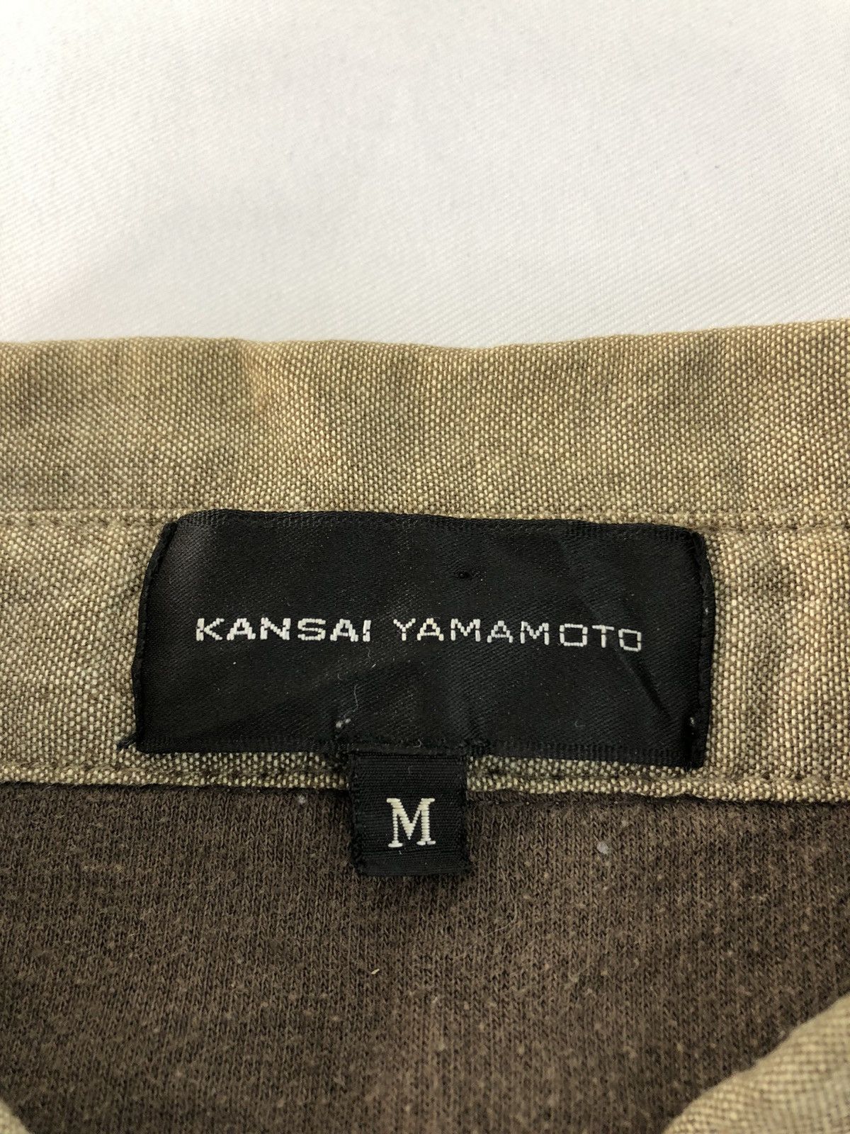Japanese Brand × Kansai Yamamoto Kansai Yamamoto Striped Single Pocket Polo Longsleeve Tee Size US M / EU 48-50 / 2 - 5 Thumbnail