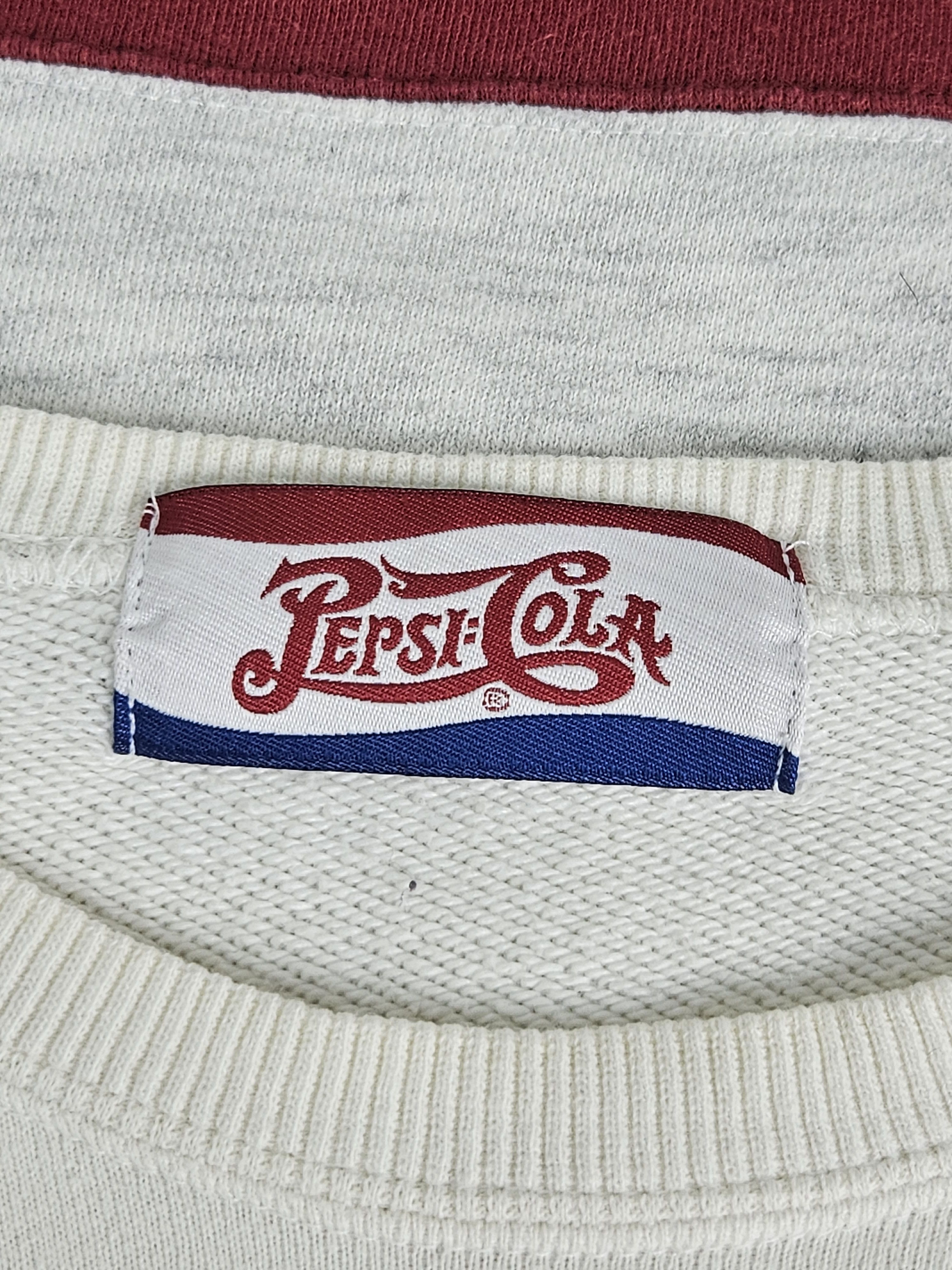Pepsi Vintage Pepsi Cola Embroidery sweatshirt 90s Size US L / EU 52-54 / 3 - 4 Thumbnail